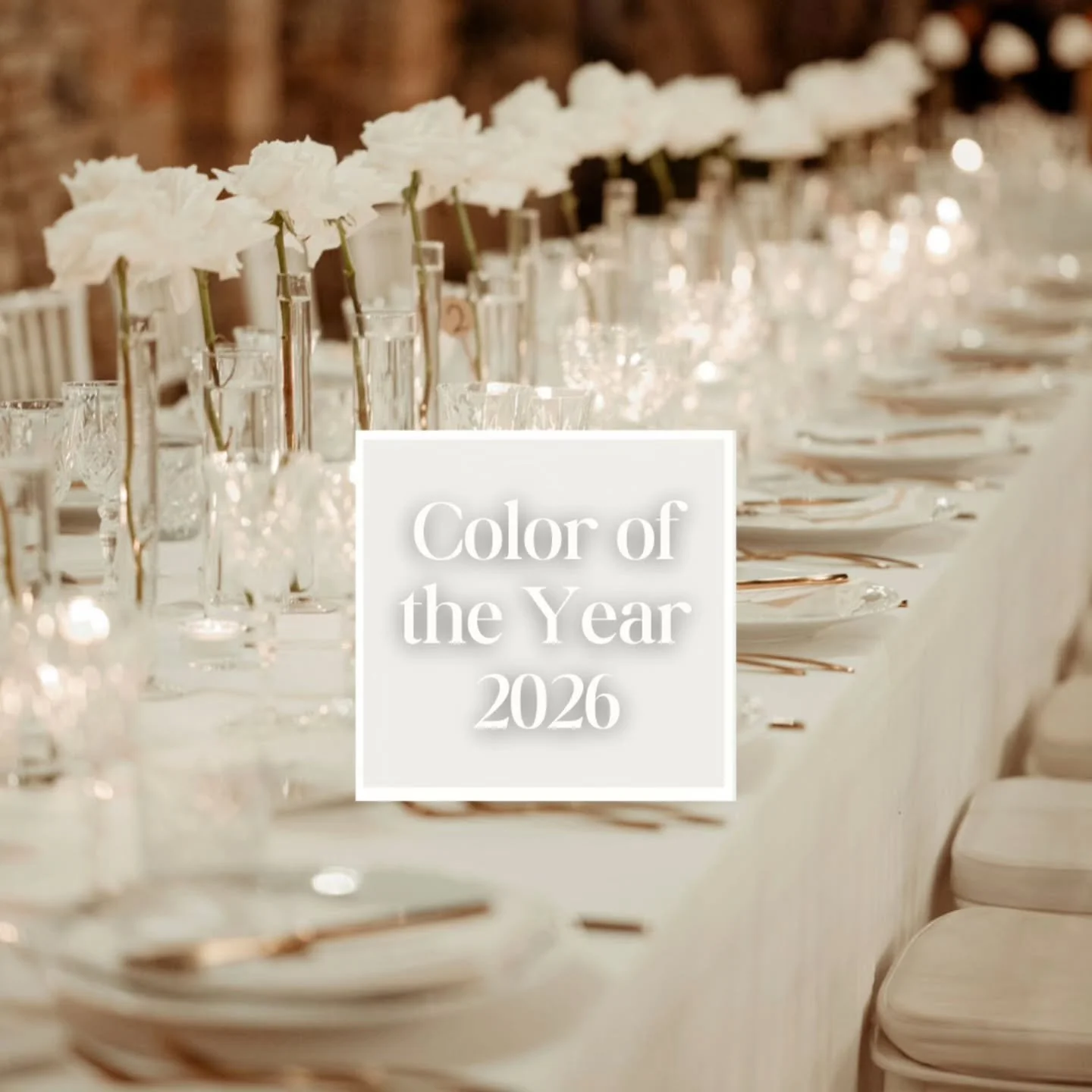 Pantone just announced the Color of the Year 2026: Cloud Dancer &mdash; a soft, elegant, timeless white&hellip; and honestly, I couldn&rsquo;t be happier about it.

The moment I saw the news, I immediately thought back to one of our beautiful wedding