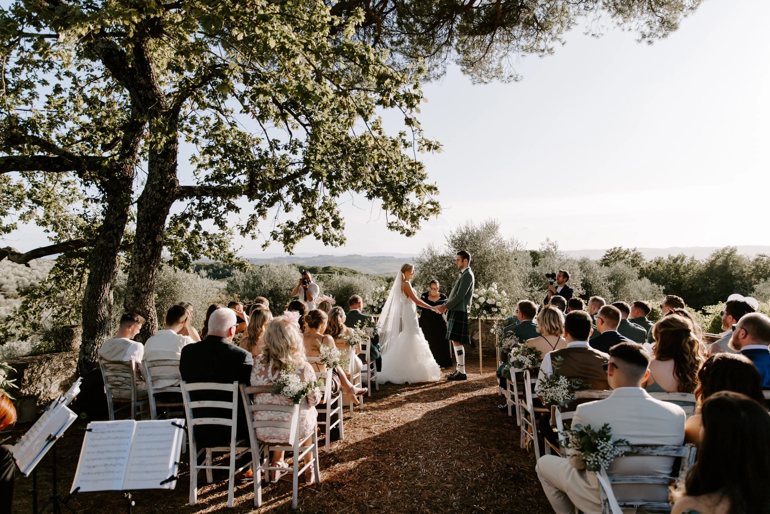 Tuscany wedding a winery