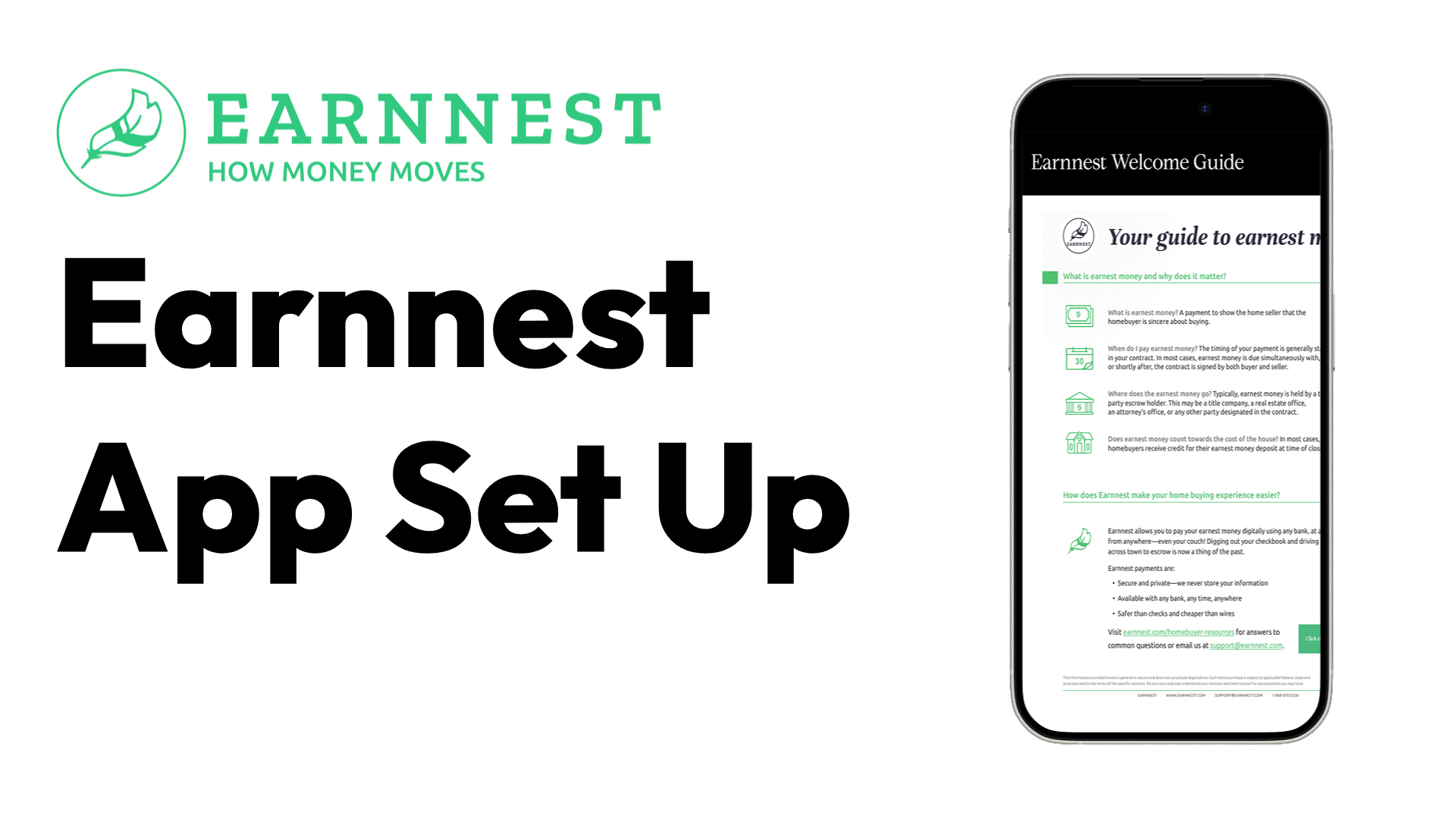 Earnnest App Set Up