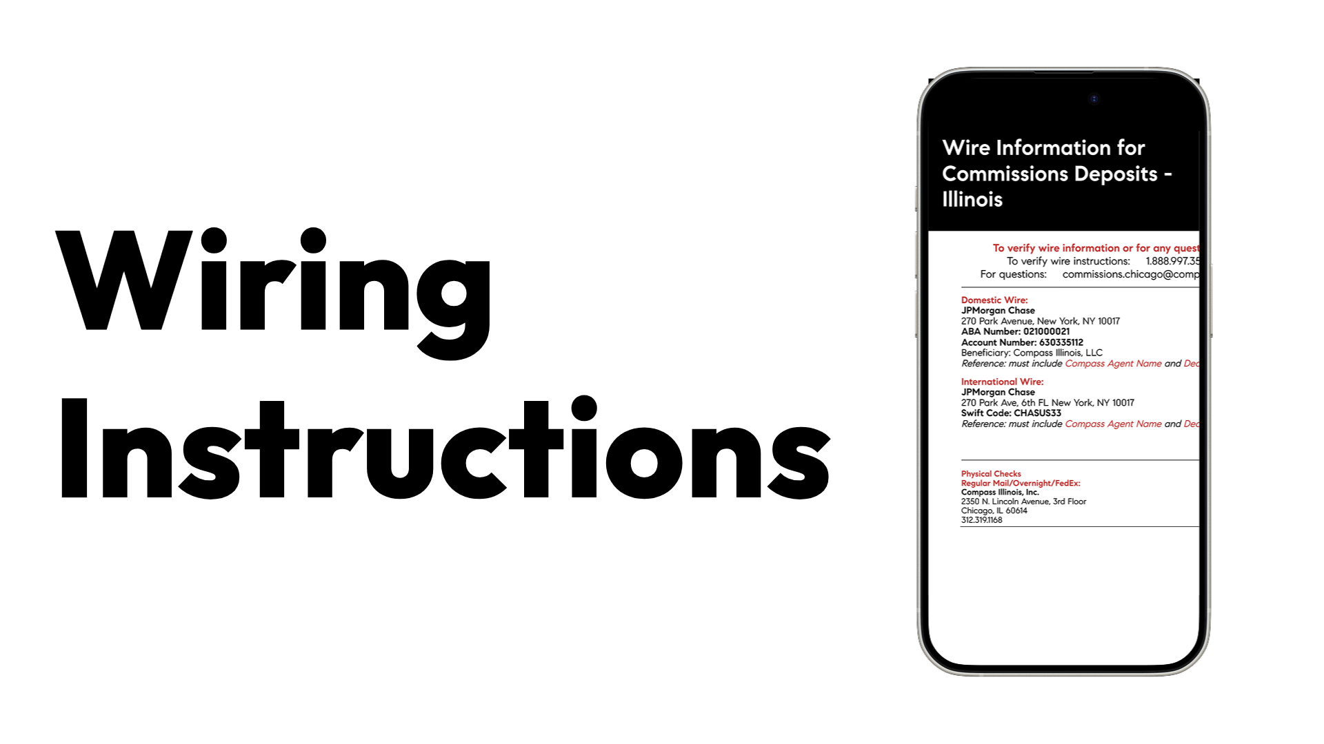 Commissions Wiring Instructions