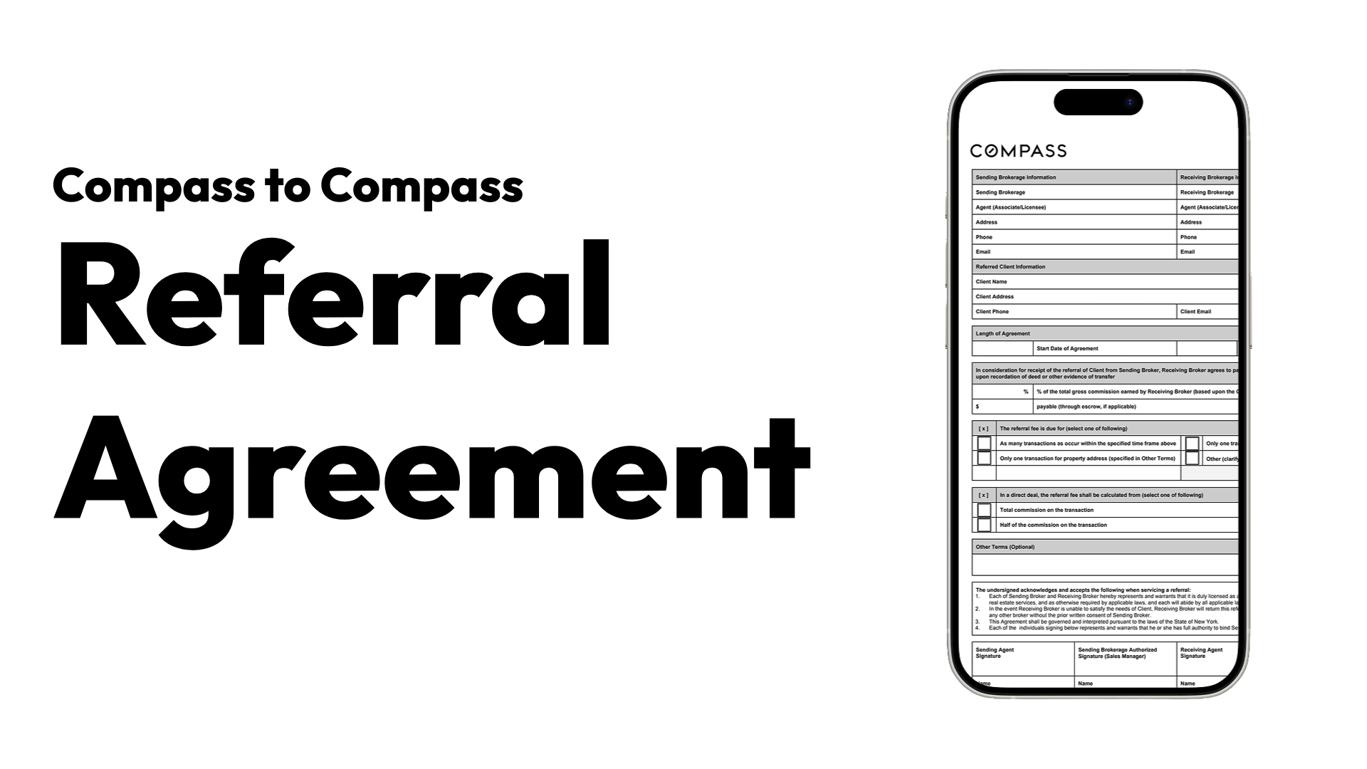 Compass to Compass Brokerage Referral Agreement — Alex Stoykov Group