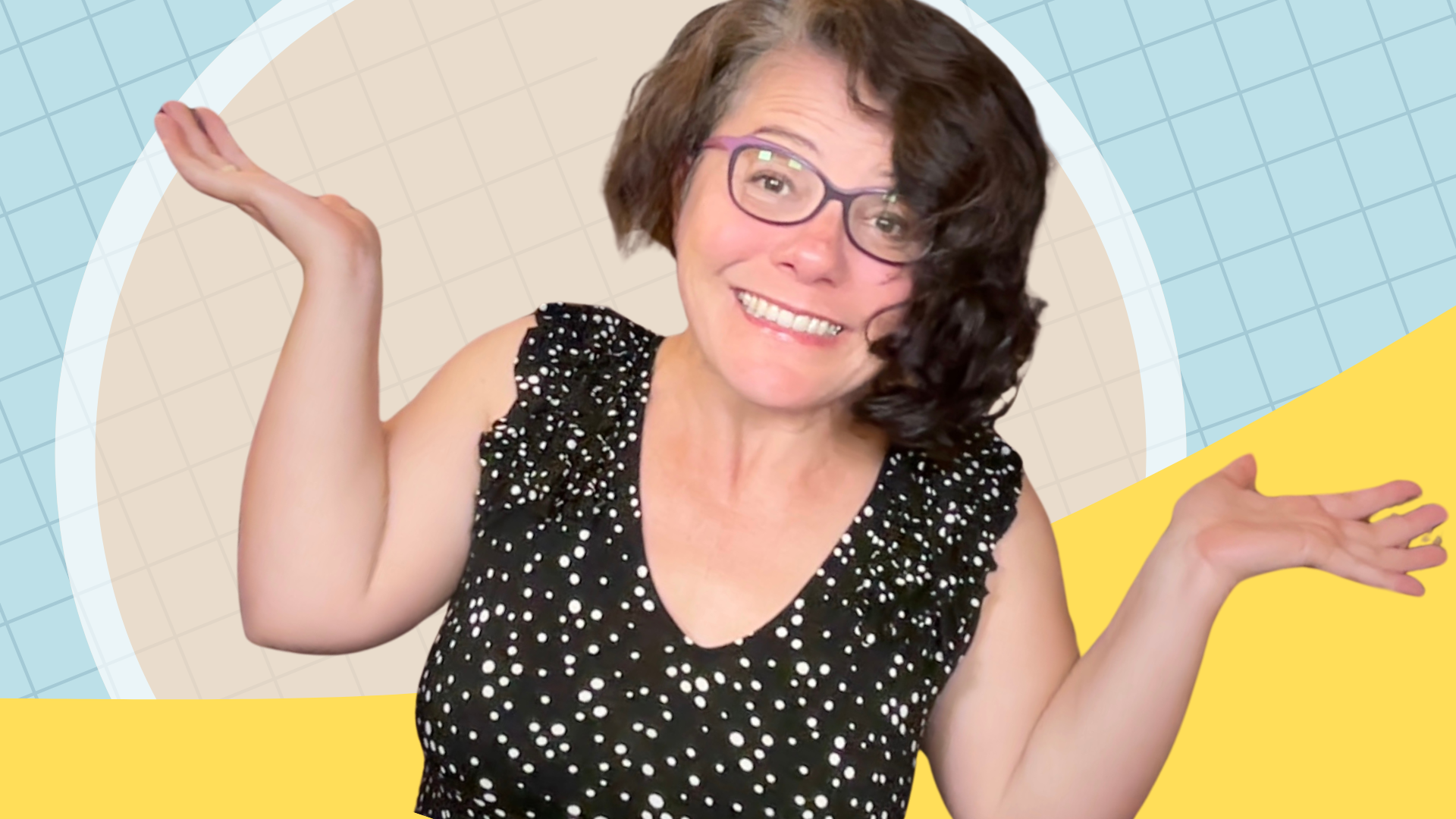 Academic coach with welcoming open-hand gesture demonstrating the balance of asking for student consent in executive function coaching sessions