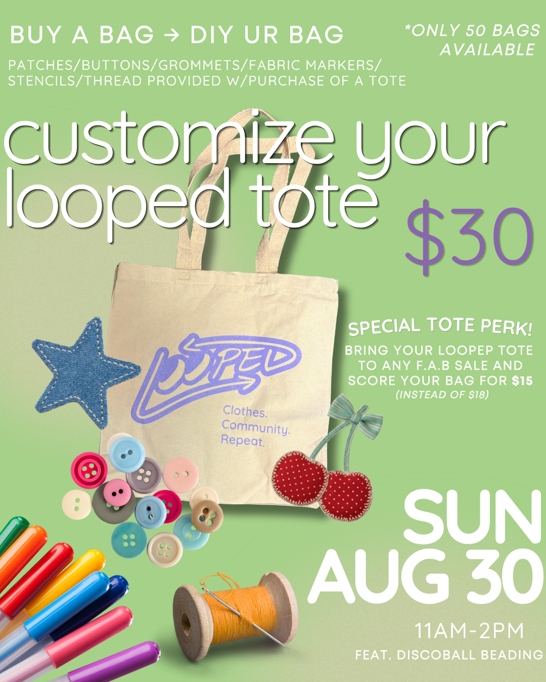 Customize Your Looped Tote
