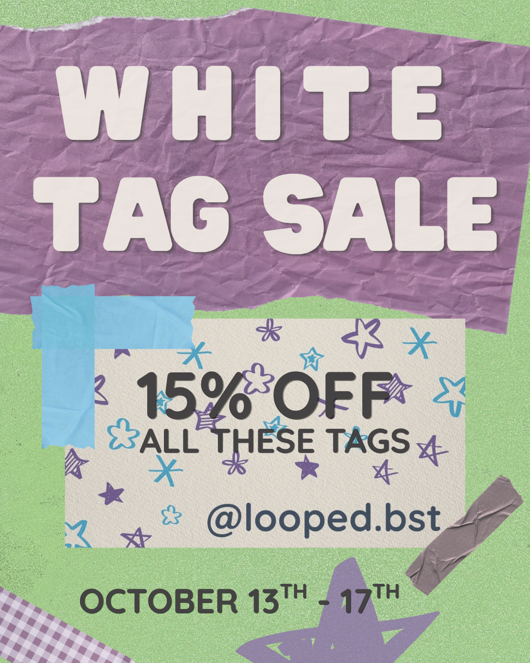 White Tag Sale
