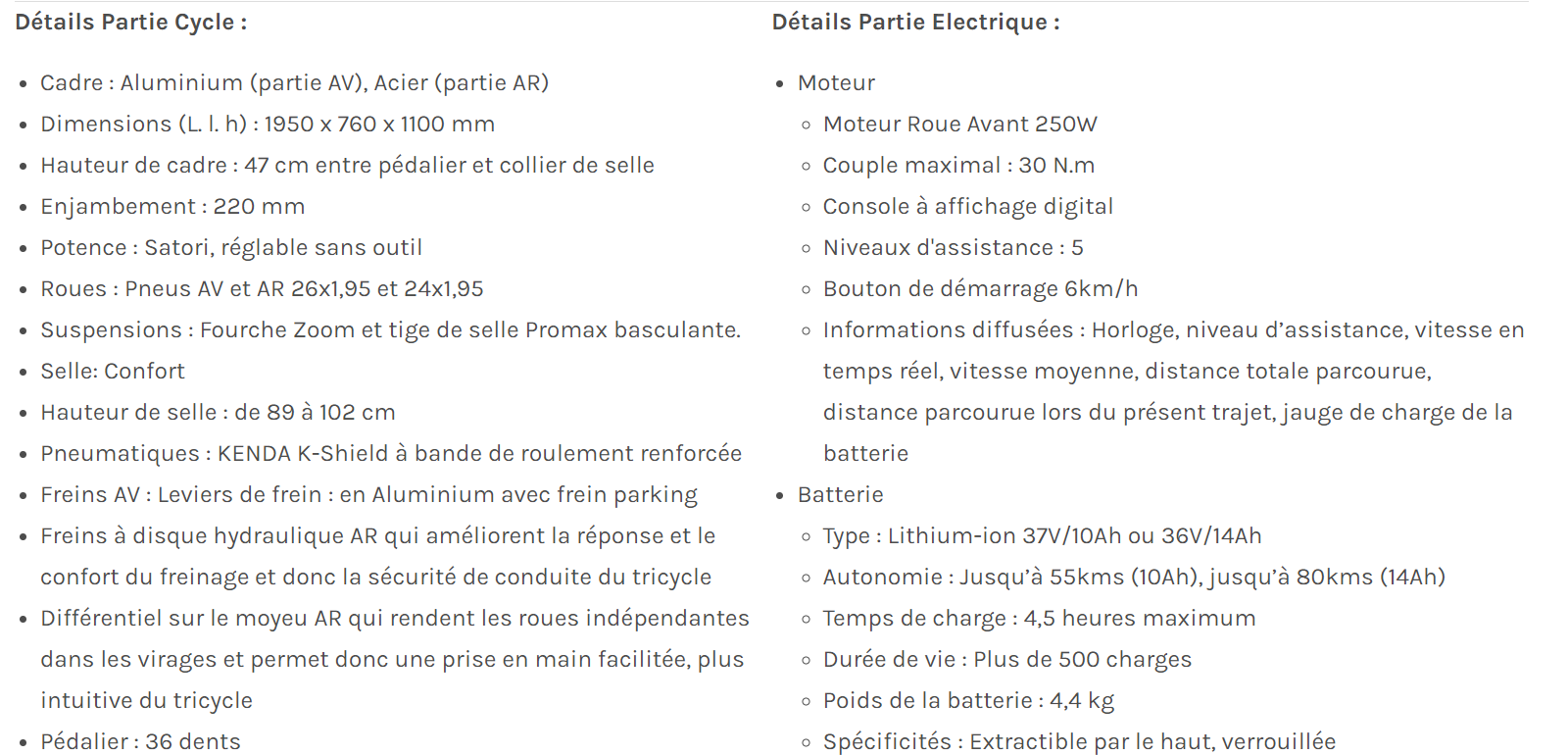 Description produit