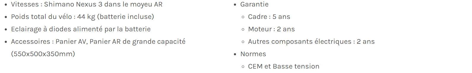 Description produit