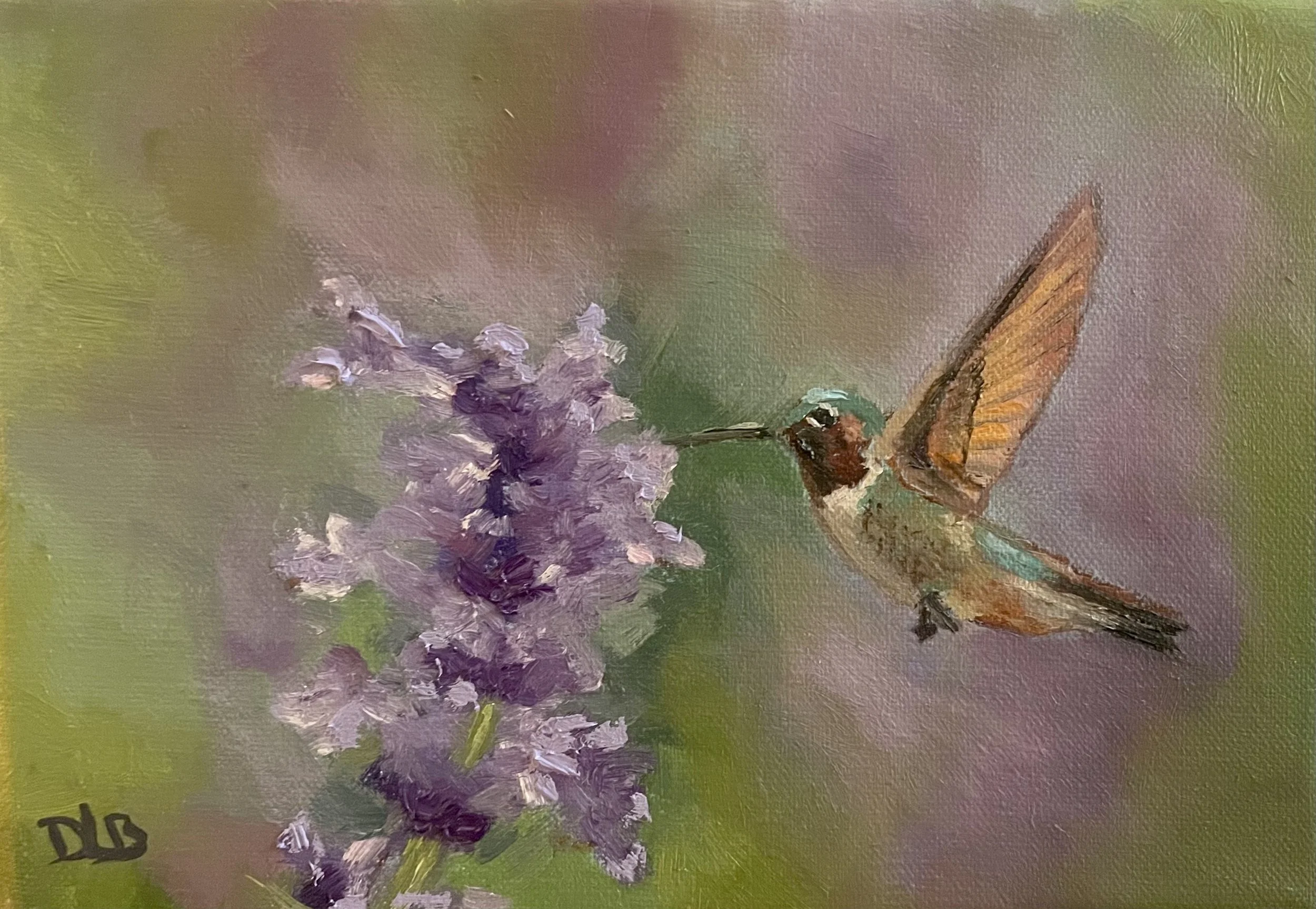 Purple Nectar 
5x7 oil on linen
SOLD