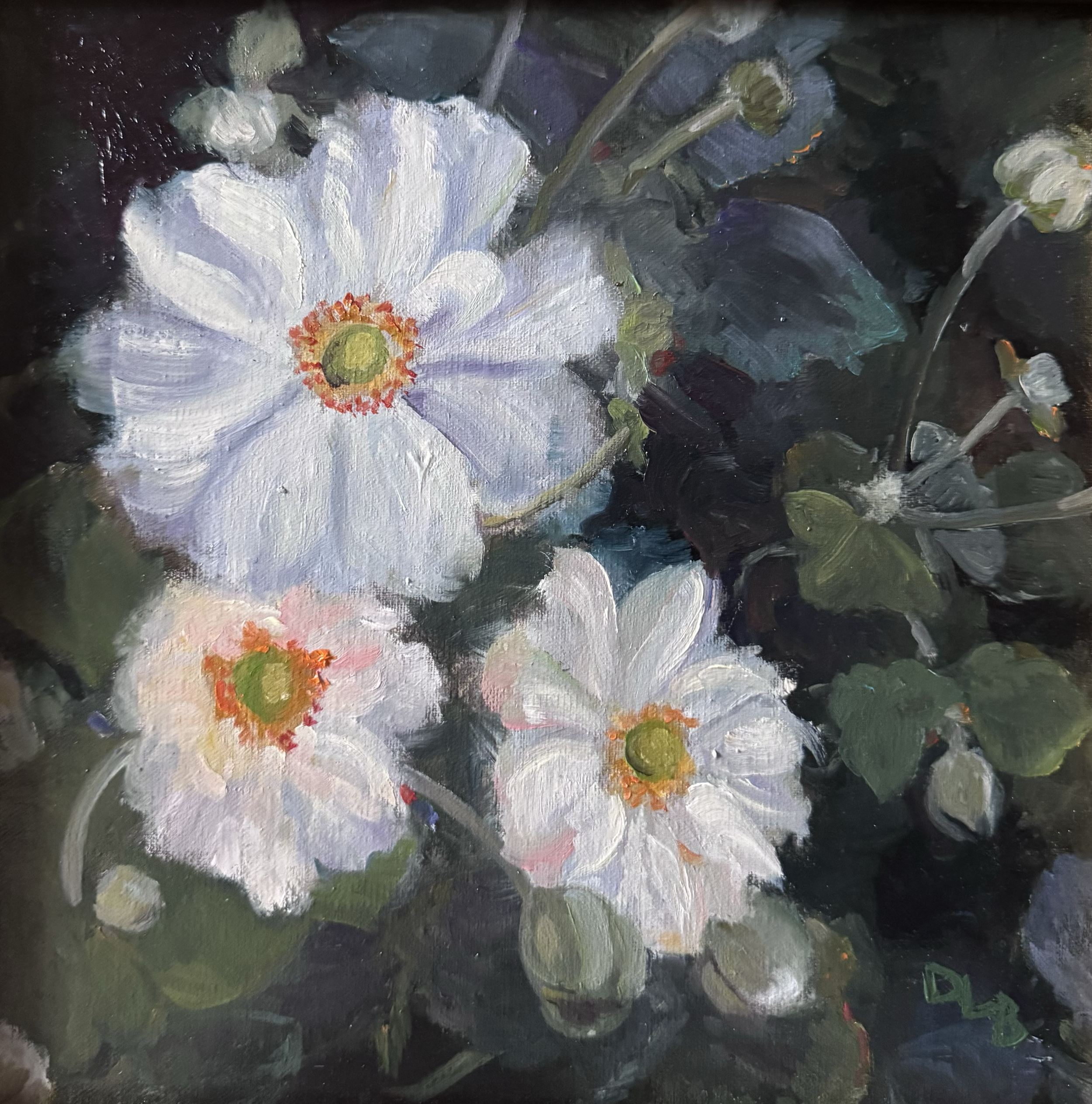 Anemones
10 x 10 old on linen
 SOLD