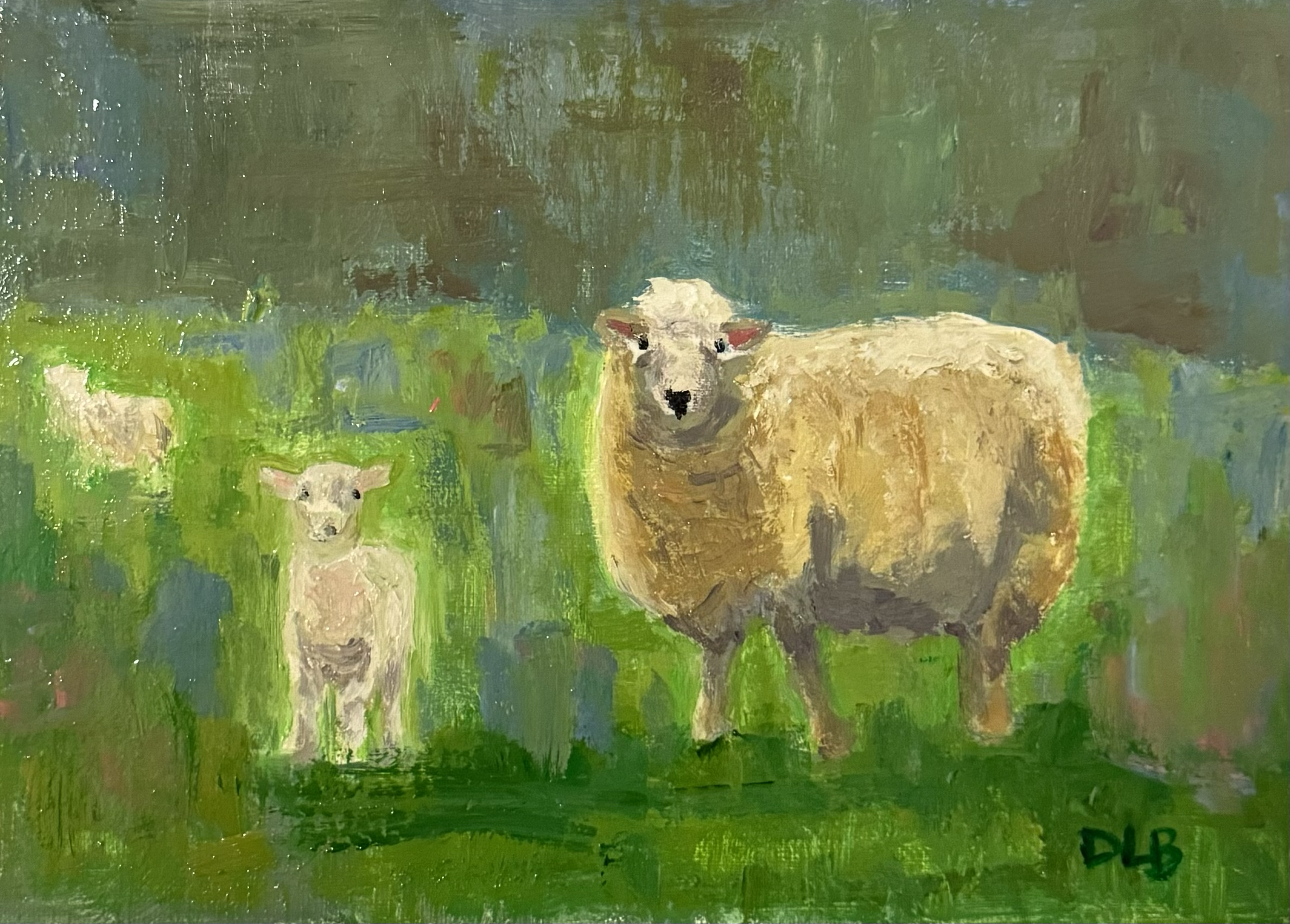 Lambs in the Spring
5x7 oil on linen
$90
