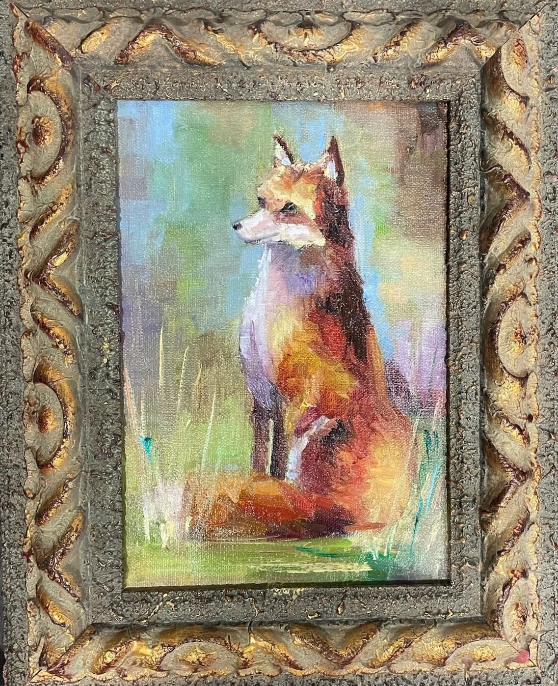 The Fox 5x7 oil on canvas