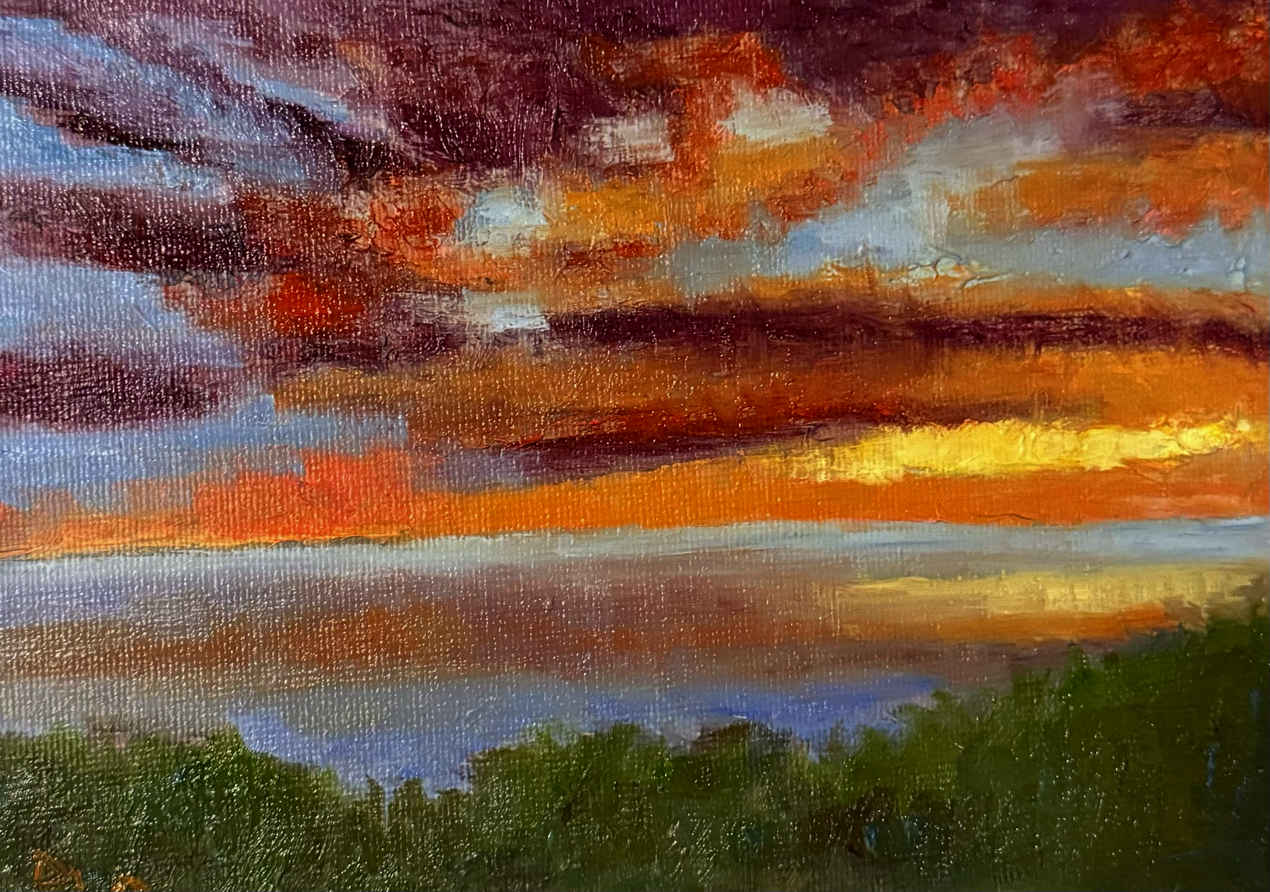 Sunset
5x7 oil on cradled wood
$90