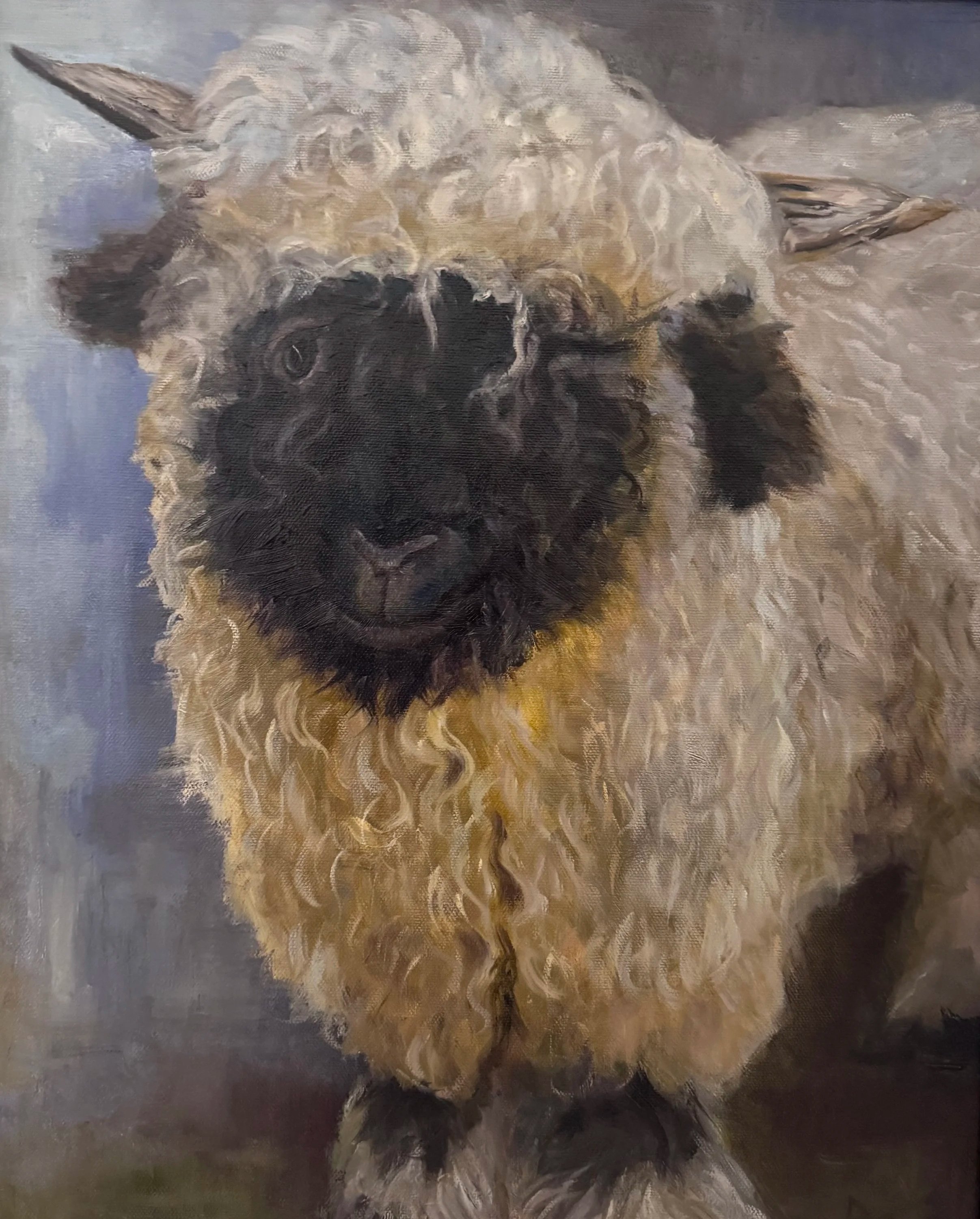 Zermatt Sheep 16x20 oil on linen SOLD