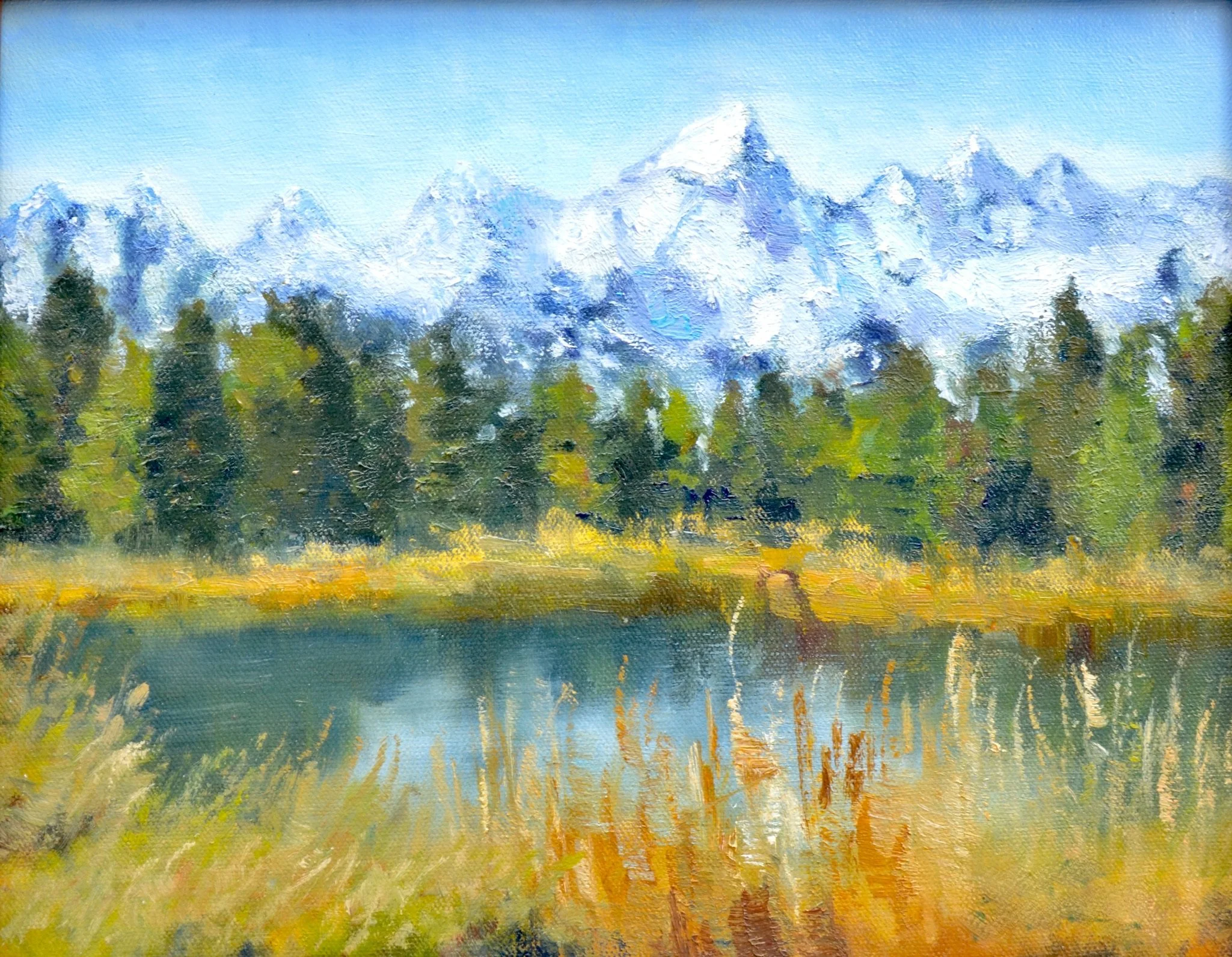 View from Schwabacher Landing Tetons
11x14 oil on canvas
SOLD