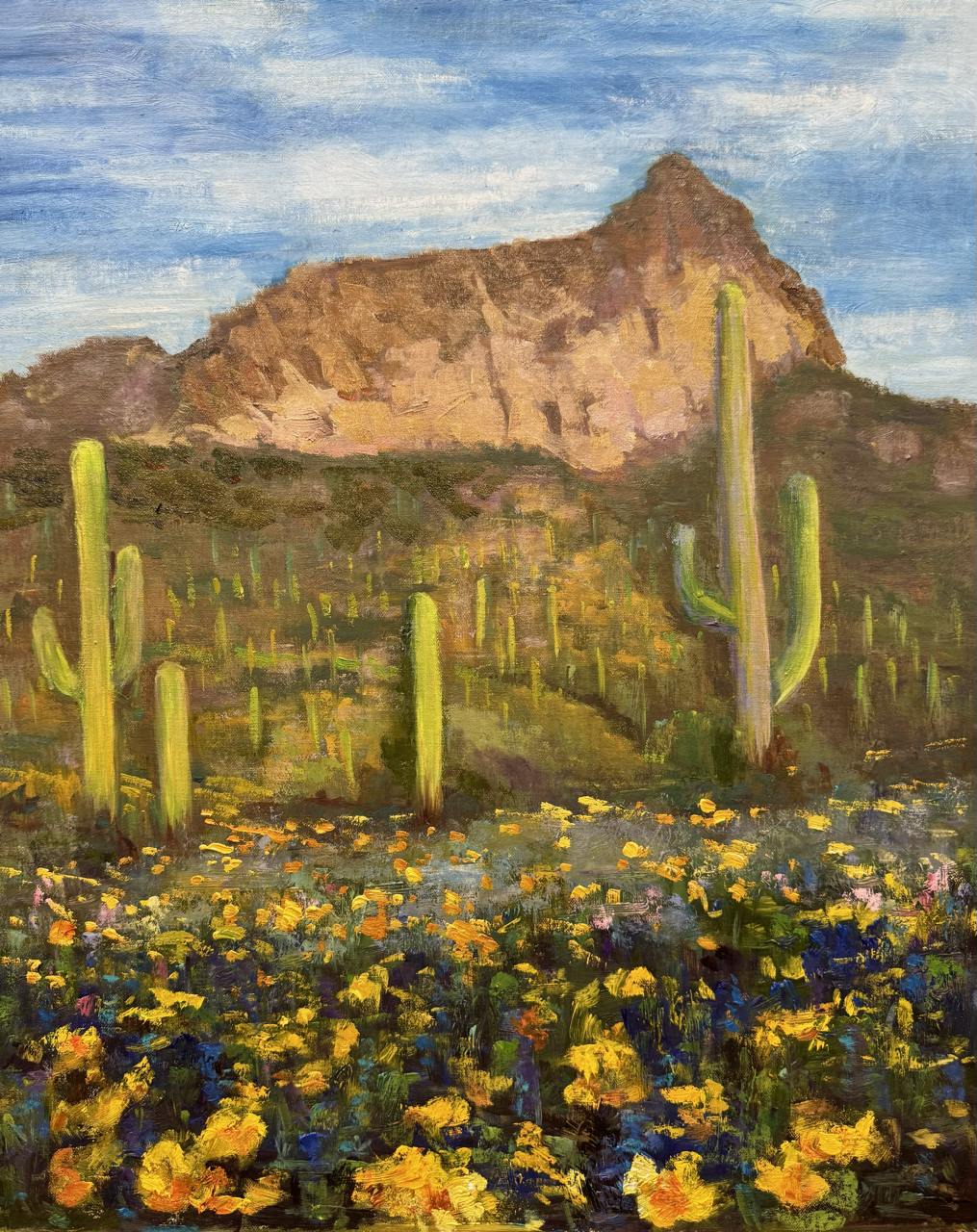 Springtime in the desert
16x20 oil on linen
Not Available 