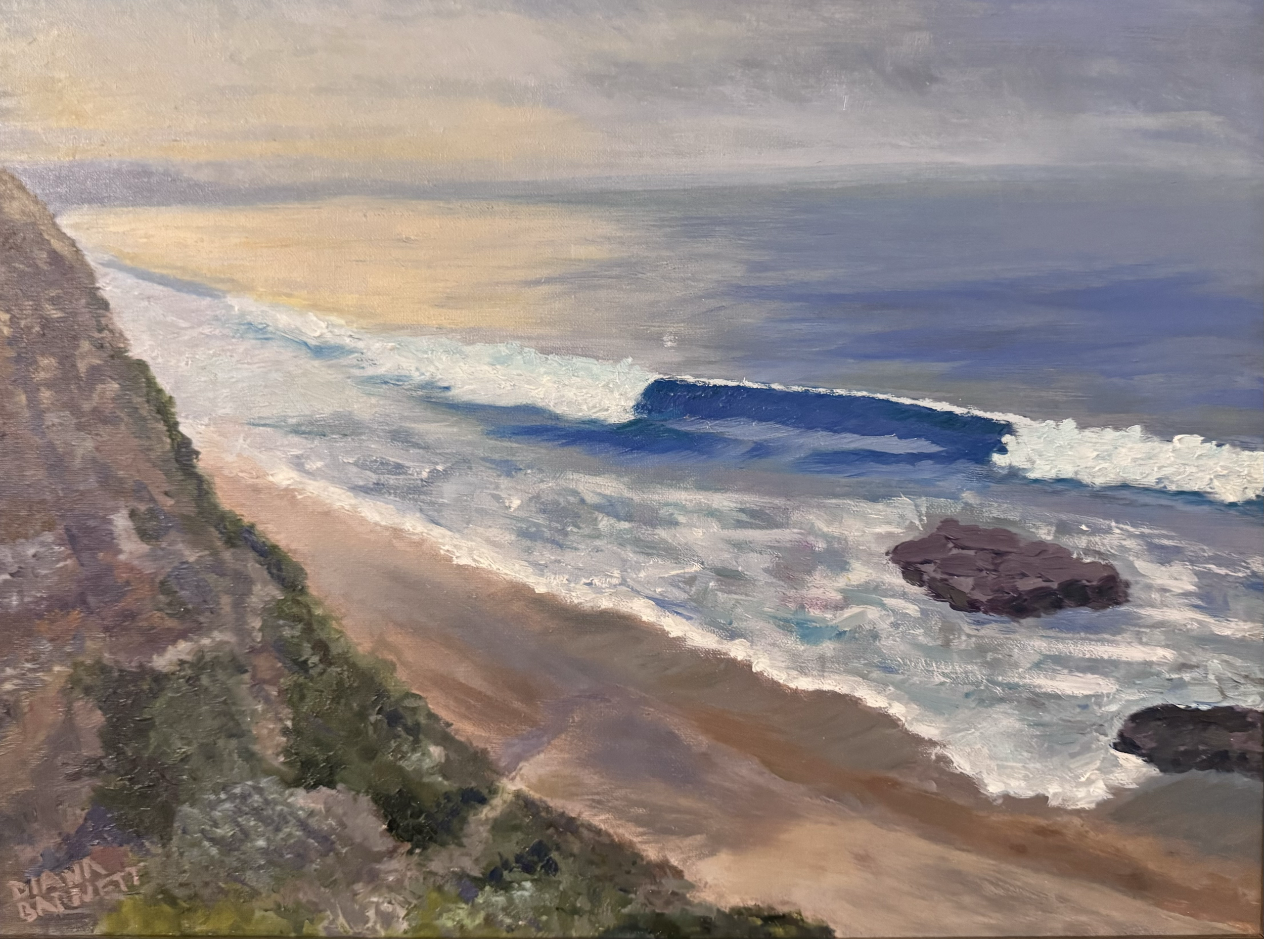 Sunrise at Crystal Cove
12 x 16 oil on linen
$480