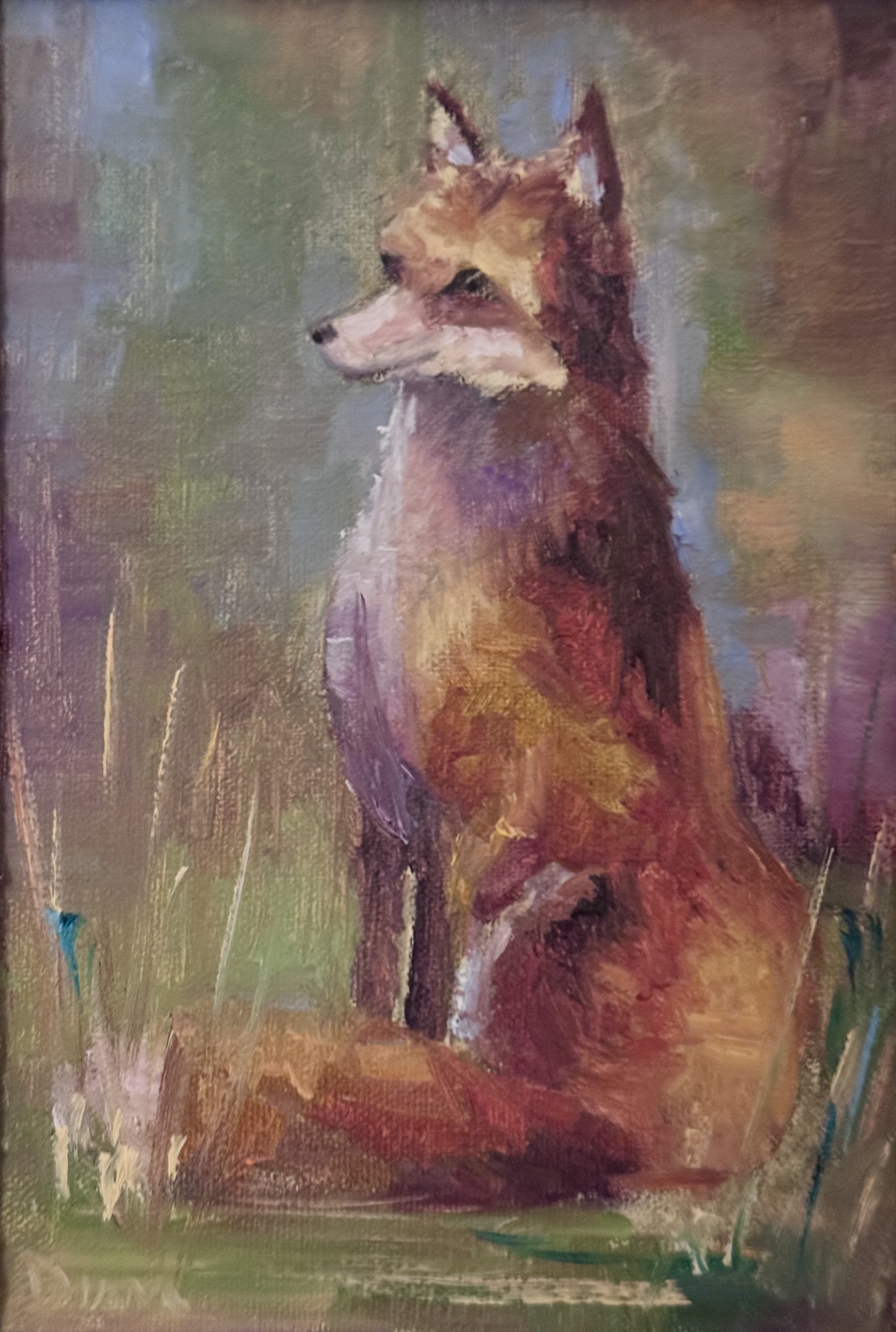 Happy Fox 
5x7 
oil on linen 
SOLD