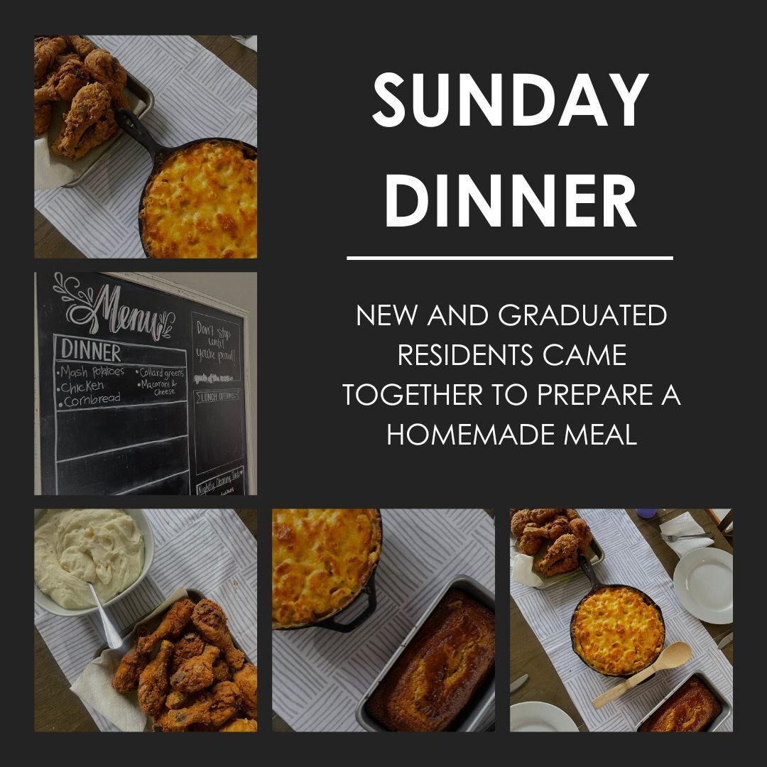 At TVF, we firmly believe in the importance of fostering a strong sense of community and support among both current and past residents. That's why we encourage everyone to come together every week for a Sunday dinner, creating lasting bonds and a sol