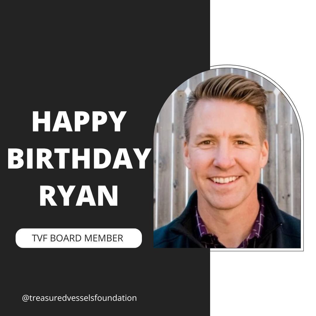 Happy Birthday to one of our respected TVF Board Members, Ryan McCoy! We're grateful for your servant heart and dedication to supporting survivors of sex trafficking.

Wishing you the very best on your special day and a year filled with blessings. @r