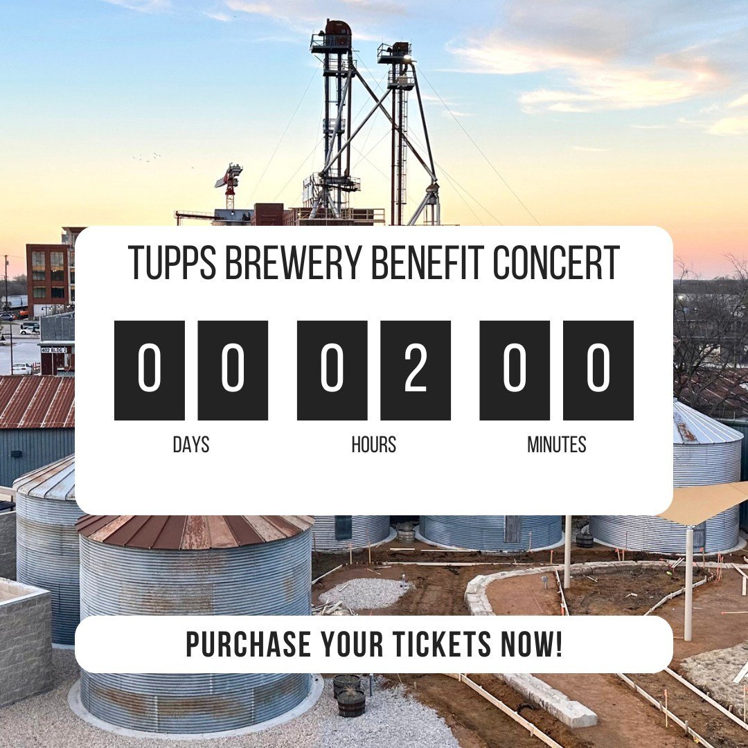 Only two hours left until The Tupps Brewery Benefit Concert kicks off. It's not too late to join us for this lively fundraising event featuring live music from @emeraldcityband! 🎶 Swing by one of our delectable food trucks offering BBQ from @notjust