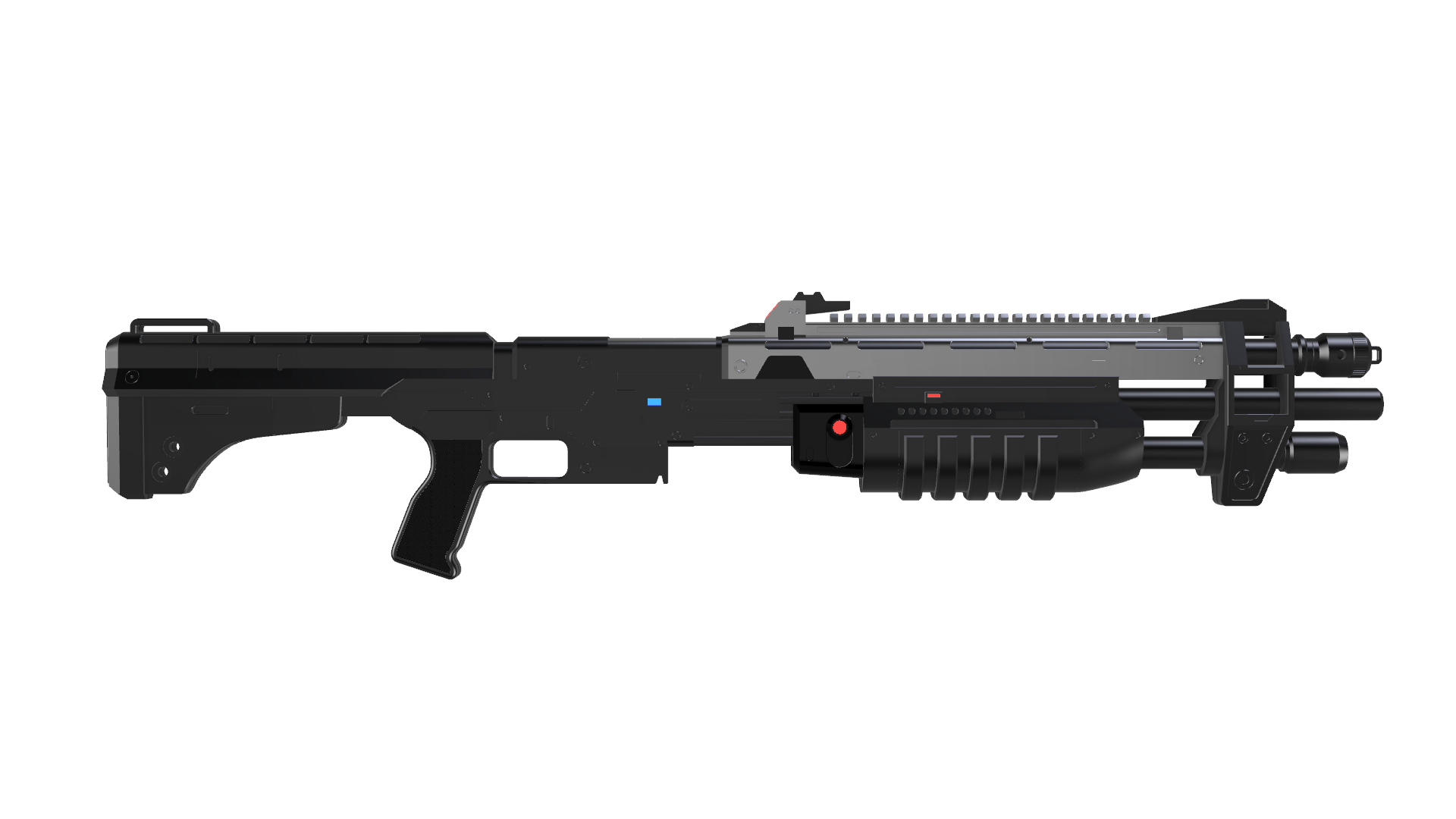 MA37 Individual Combat Weapon System 3D Model for Cosplay Prop Inspired ...