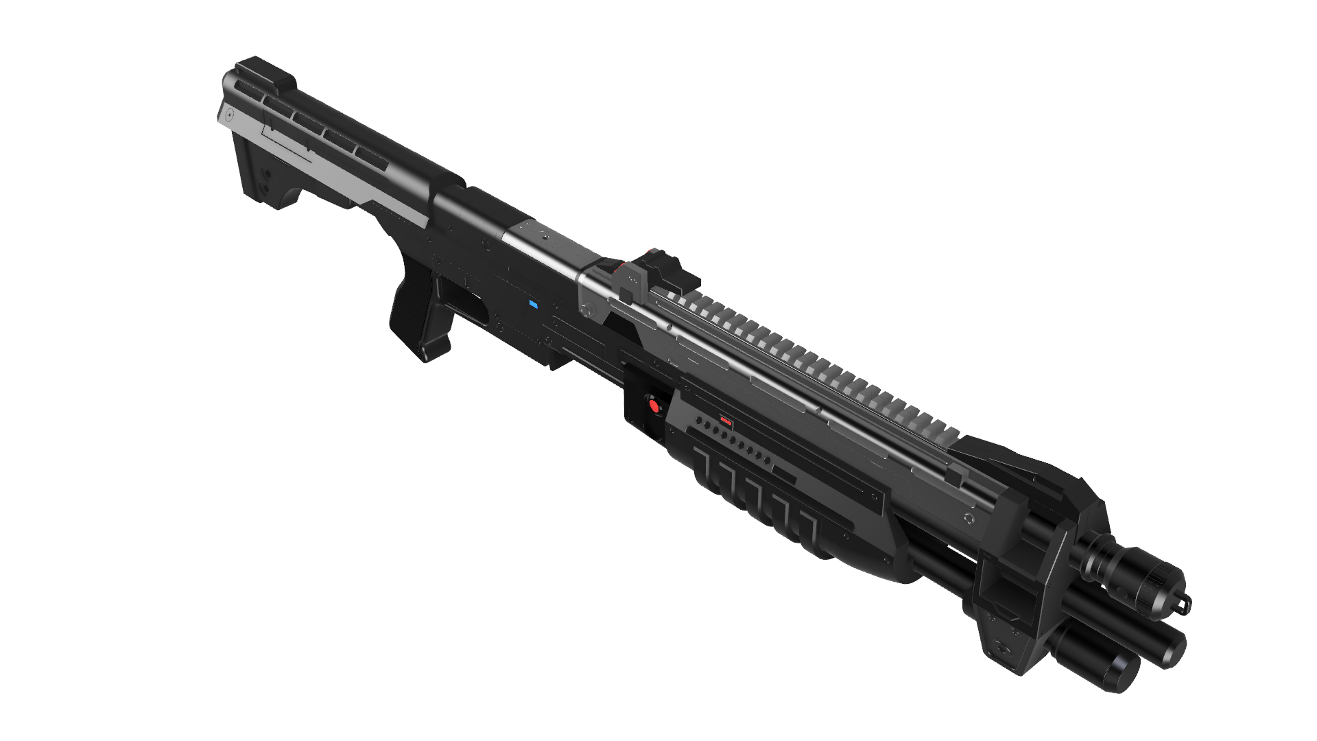 M319 Individual Grenade Launcher 3D Model for Cosplay Prop Inspired by ...