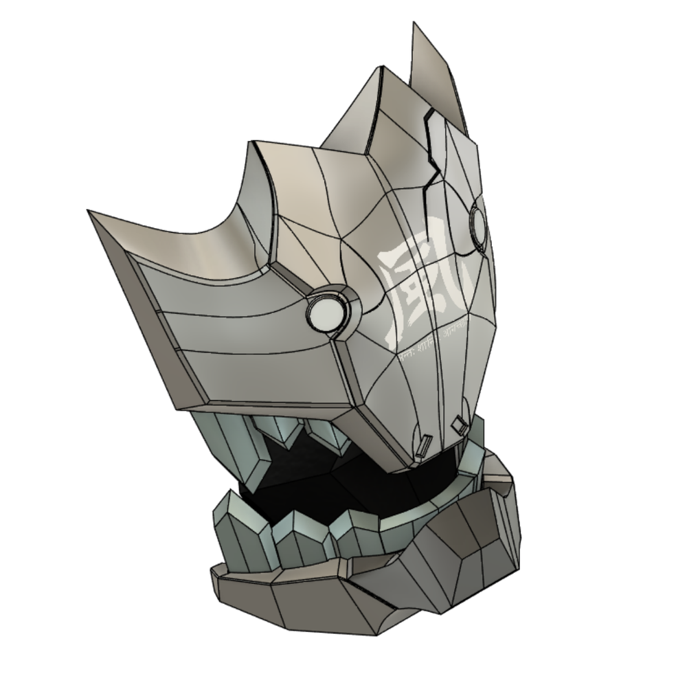 Soukaku Asura Mask Inspired by Zenless Zone Zero — Skookum Props