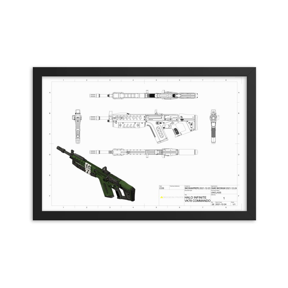 Scarborough Fair Prop Projection Poster Framed — Skookum Props