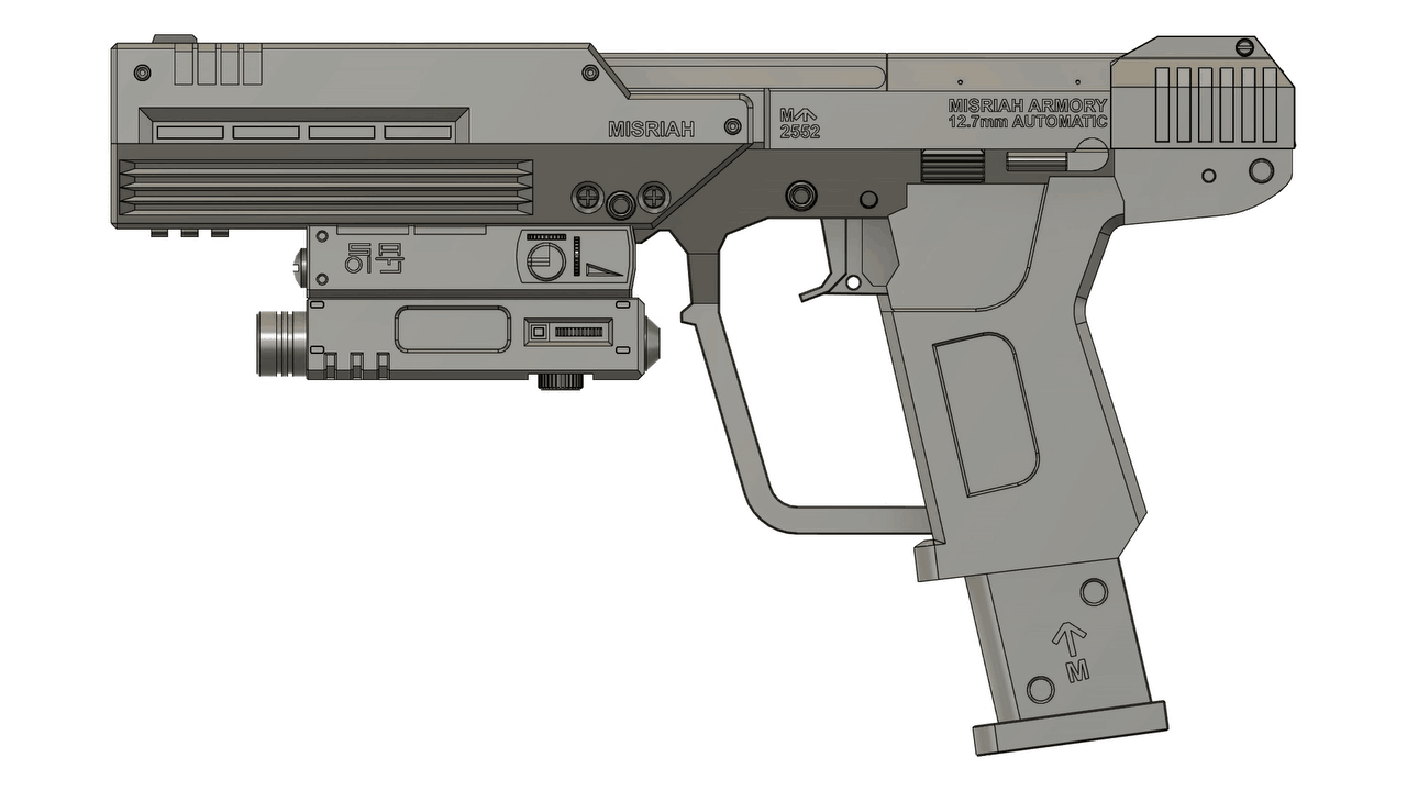 Halo 3 ODST - M6C SOCOM.gif