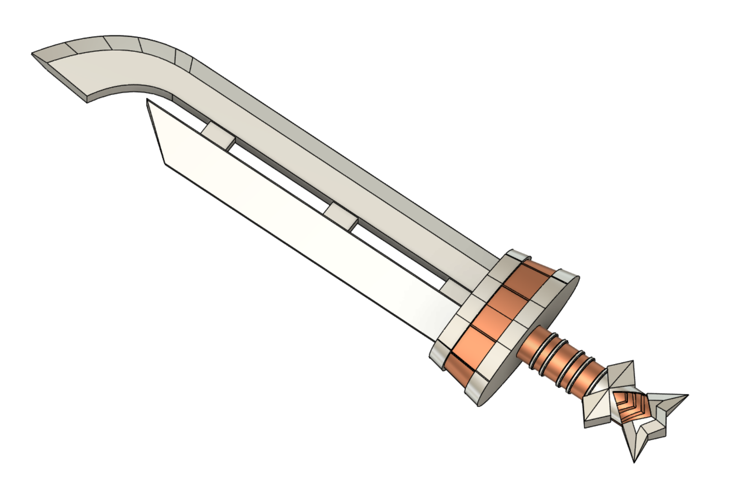 Razor Sword 3D Model for Cosplay Prop Inspired by The Legend of