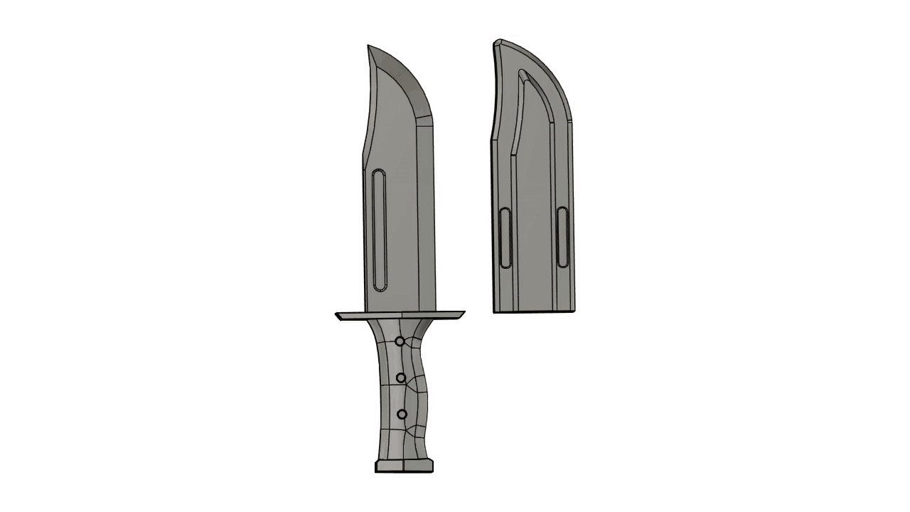 Halo 3 ODST - Buck's Knife.gif
