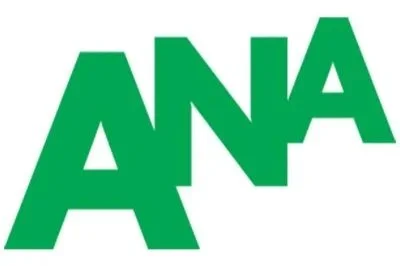 Logo for ANA which is the Association of National Advertisers on a white background.