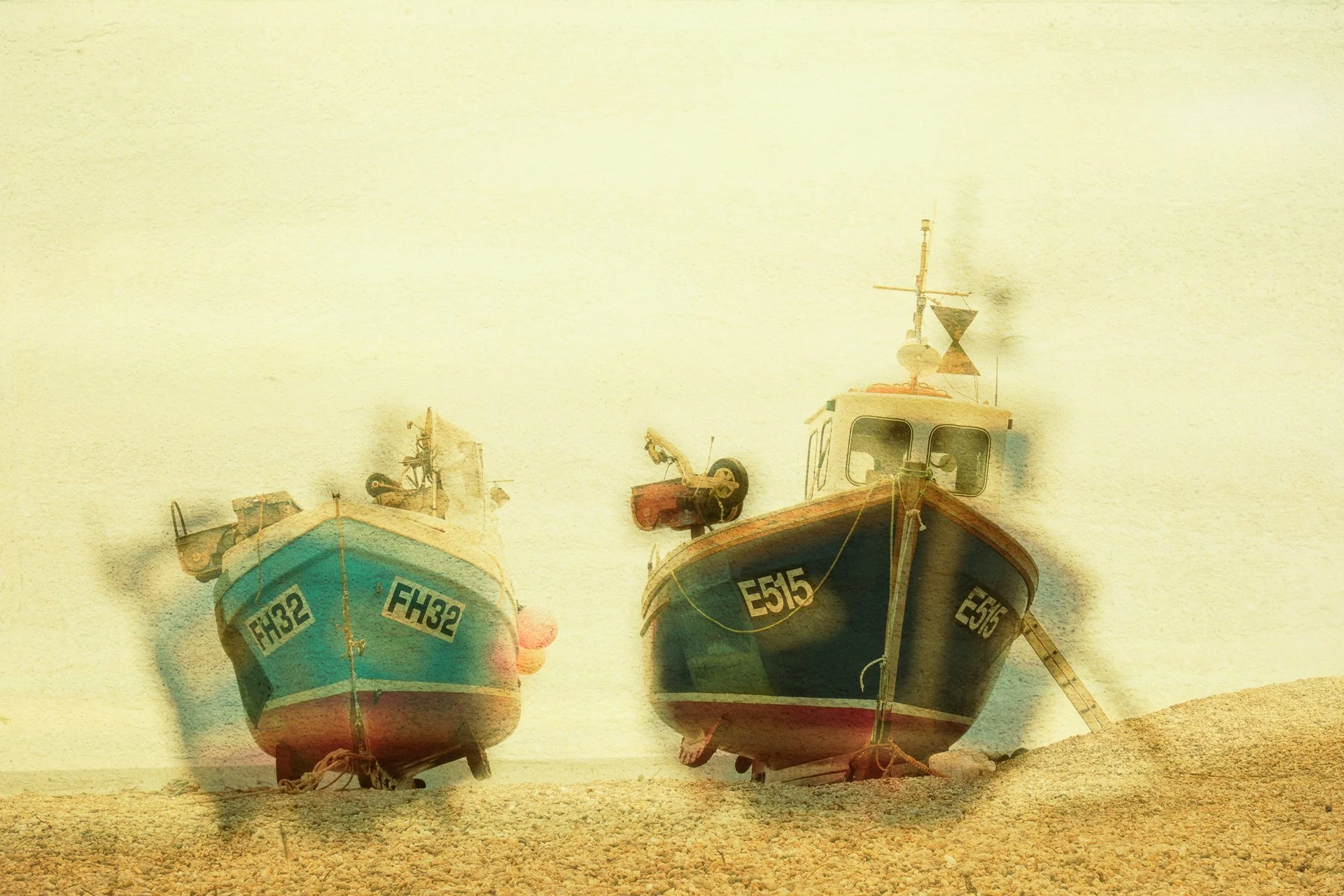 In and out of camera Multiple Exposure image 📸

These fabulous boats are in a small town called Beer on the Jurassic coast and I could photograph them all day.  This was an in focus and out of focus image taken in camera with some extra texture laye