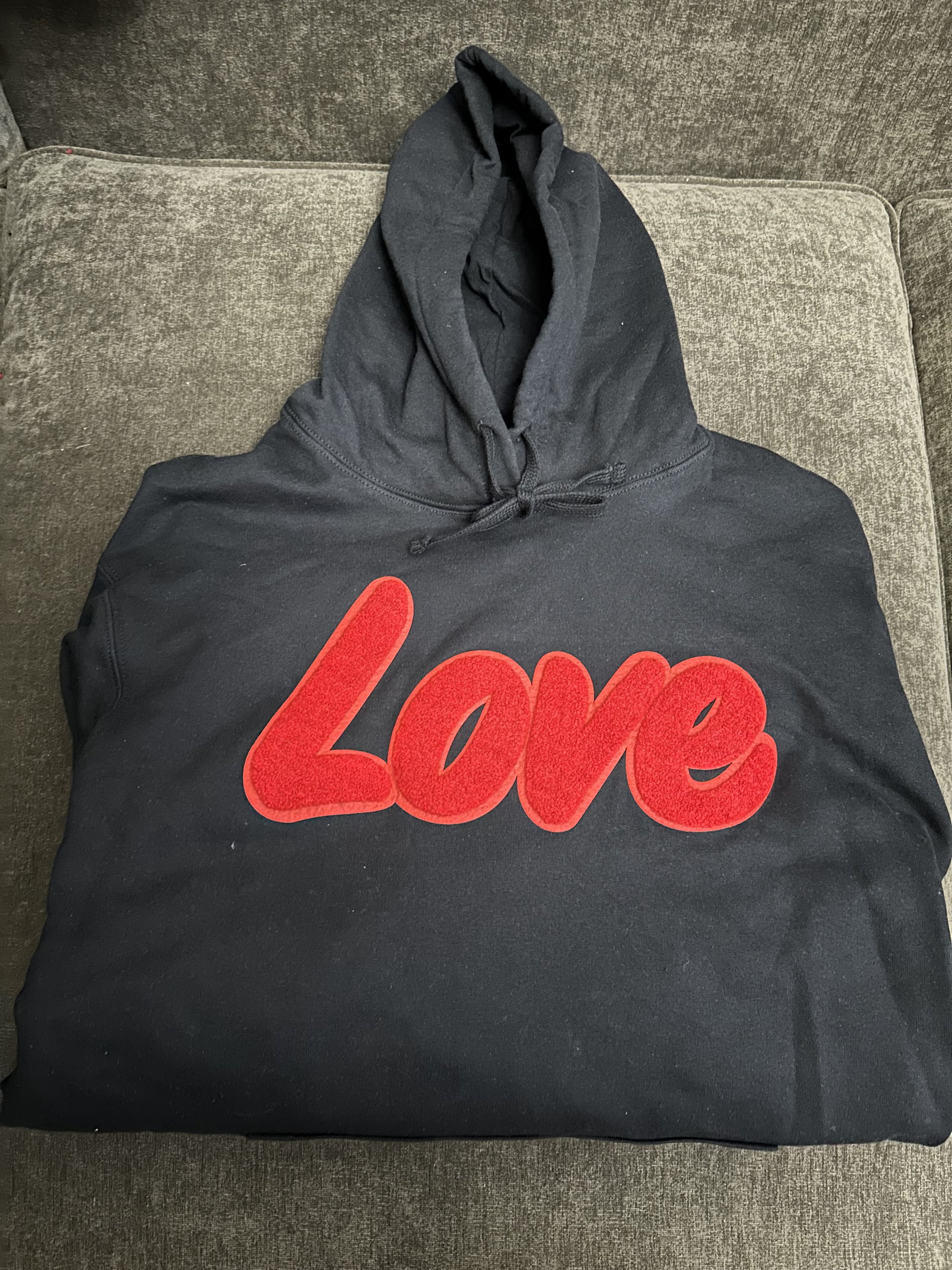 Bold Love Black Hoodie