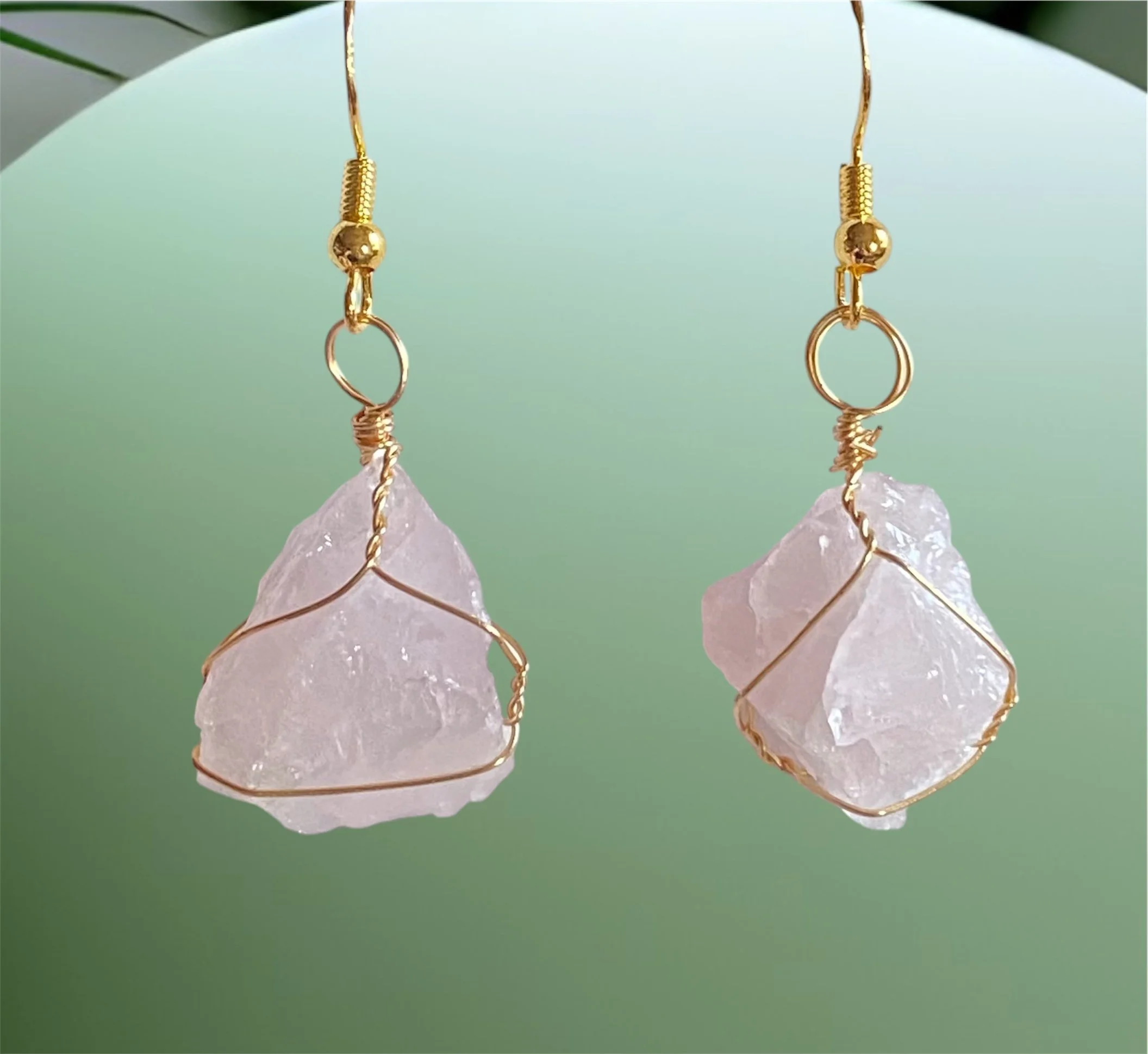 Rose Quartz Earrings