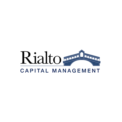 Rialto Capital Management logo with an illustration of a bridge above the company name.