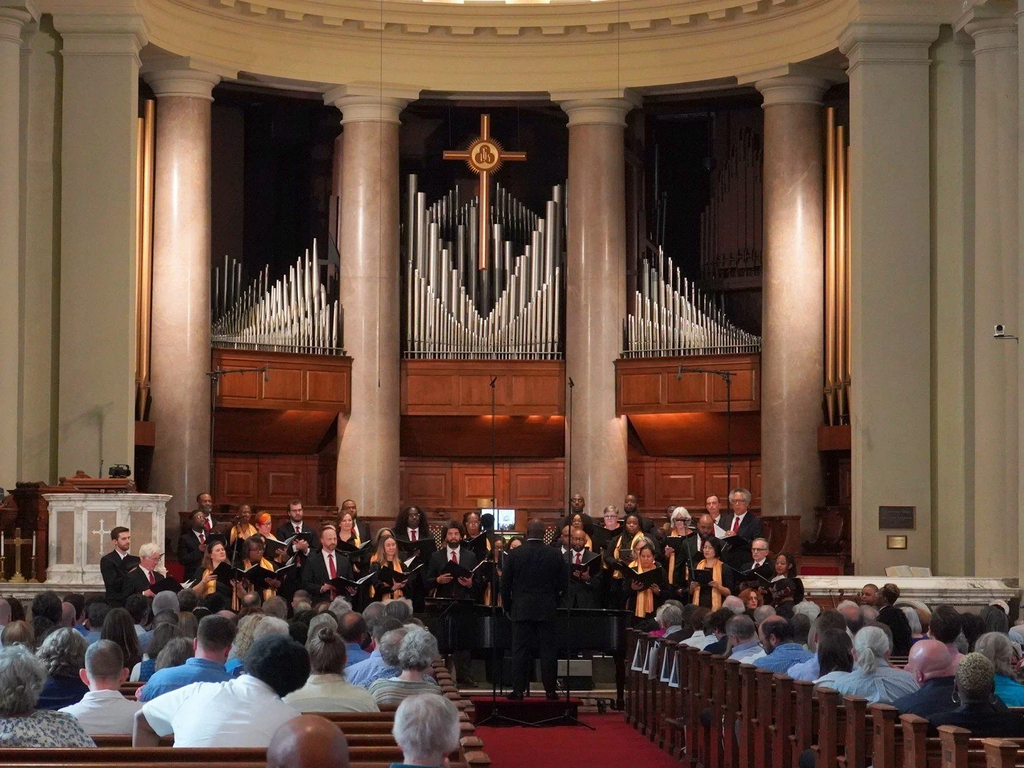 The Washington Douglass Chorale performing in concert.