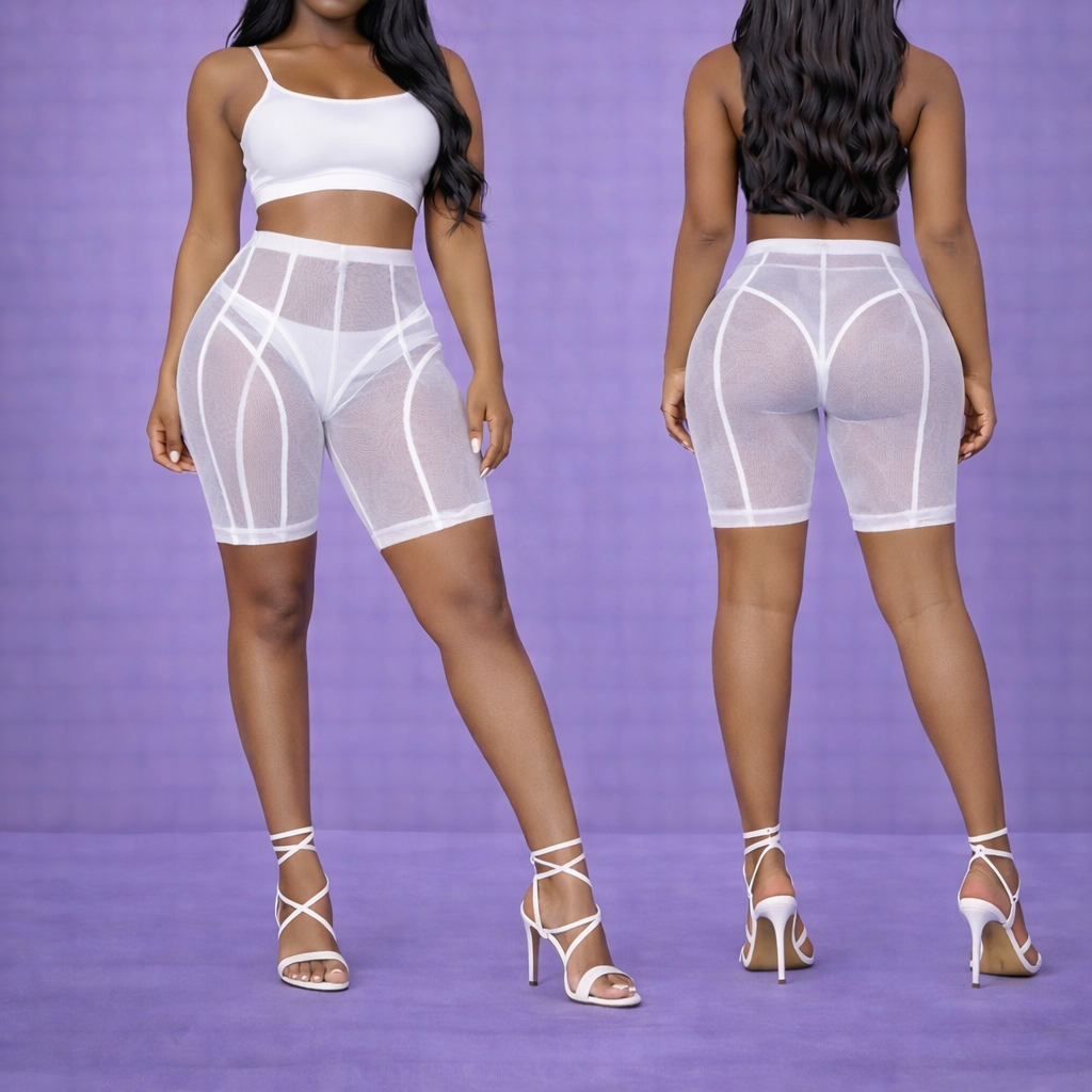 Mesh short leggings