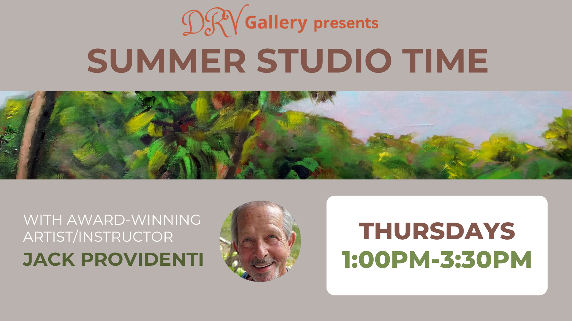 Summer Studio Time with Jack Providenti