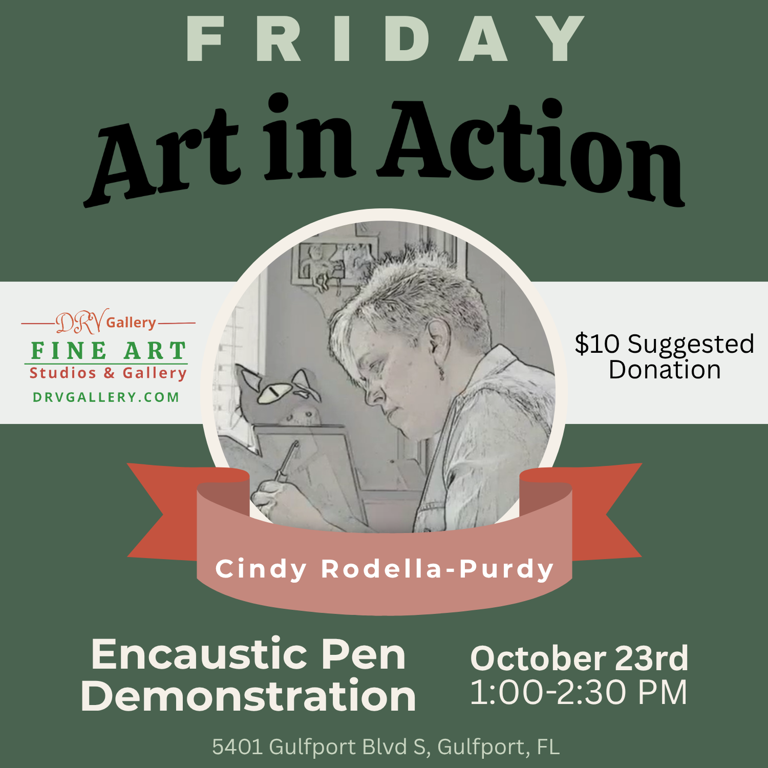 Art in Action: Using an Encaustic Pen with Cindy Rodella-Purdy