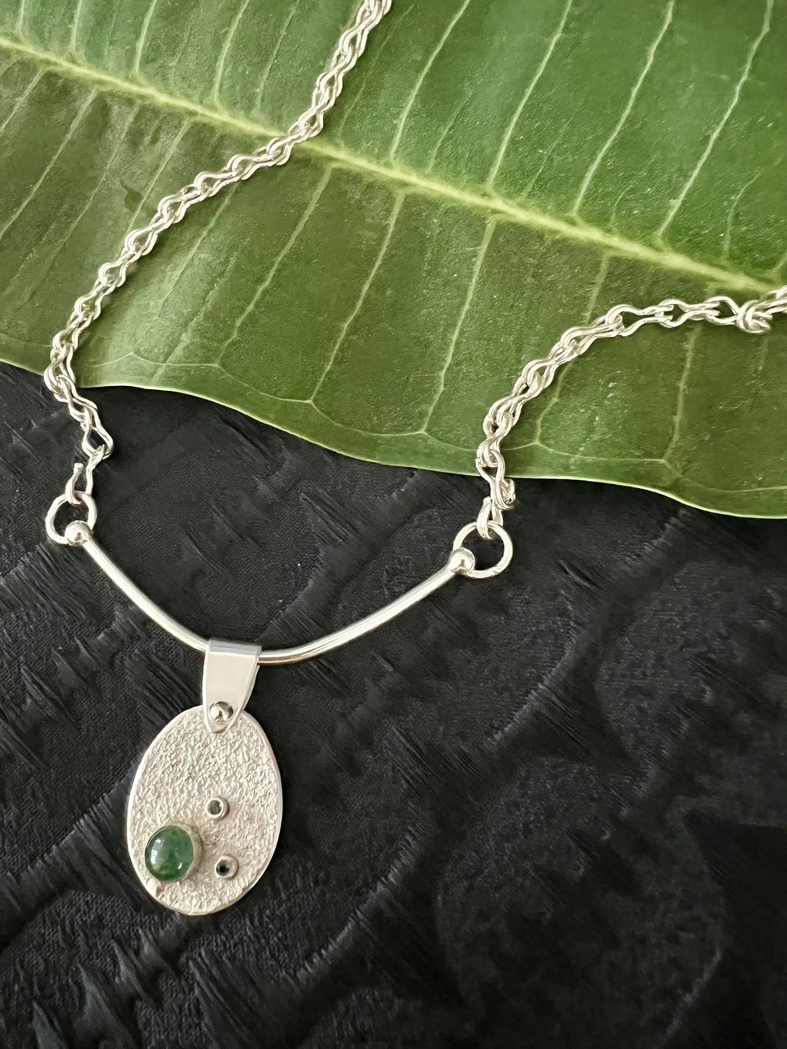 Pinched Loop Chain w/Medallion by Cornelia Haerle