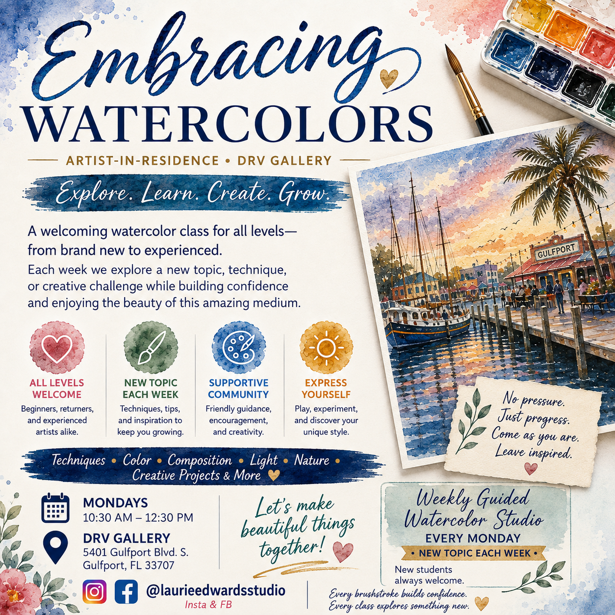 Embracing Watercolors with Laurie Edwards
