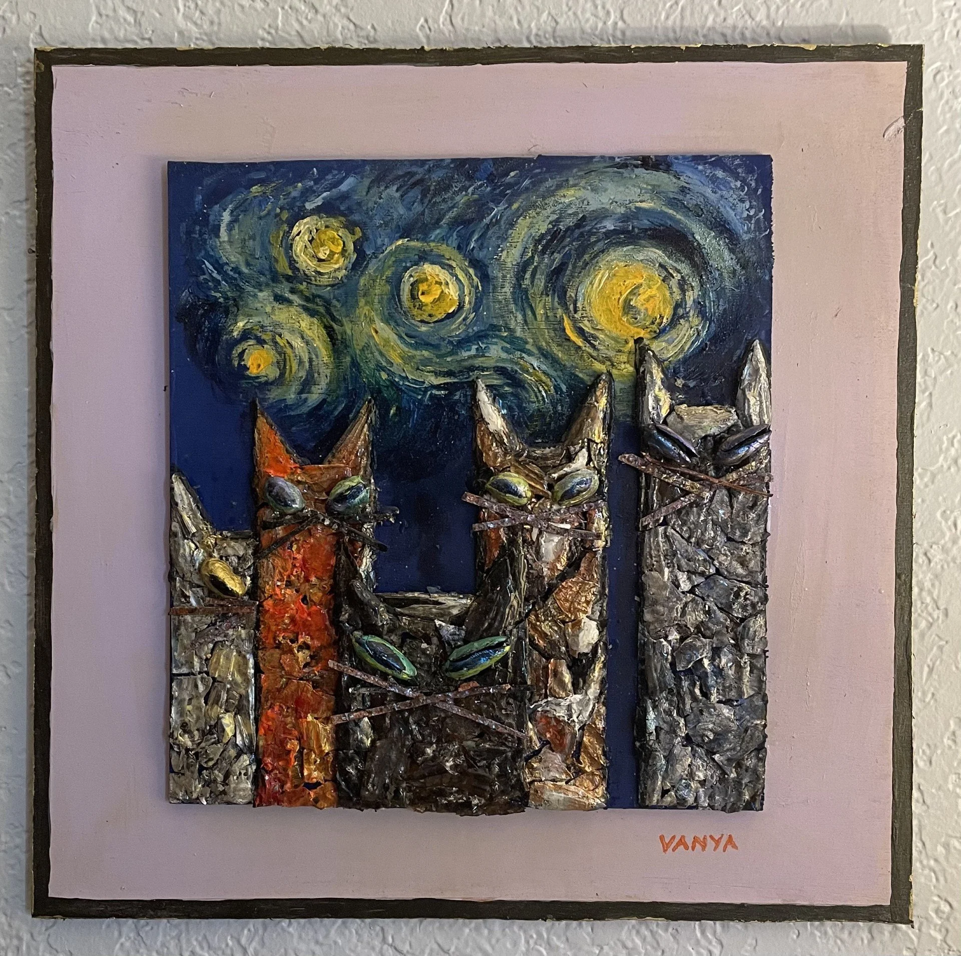 Starry Night Cats by Vanya Robinson