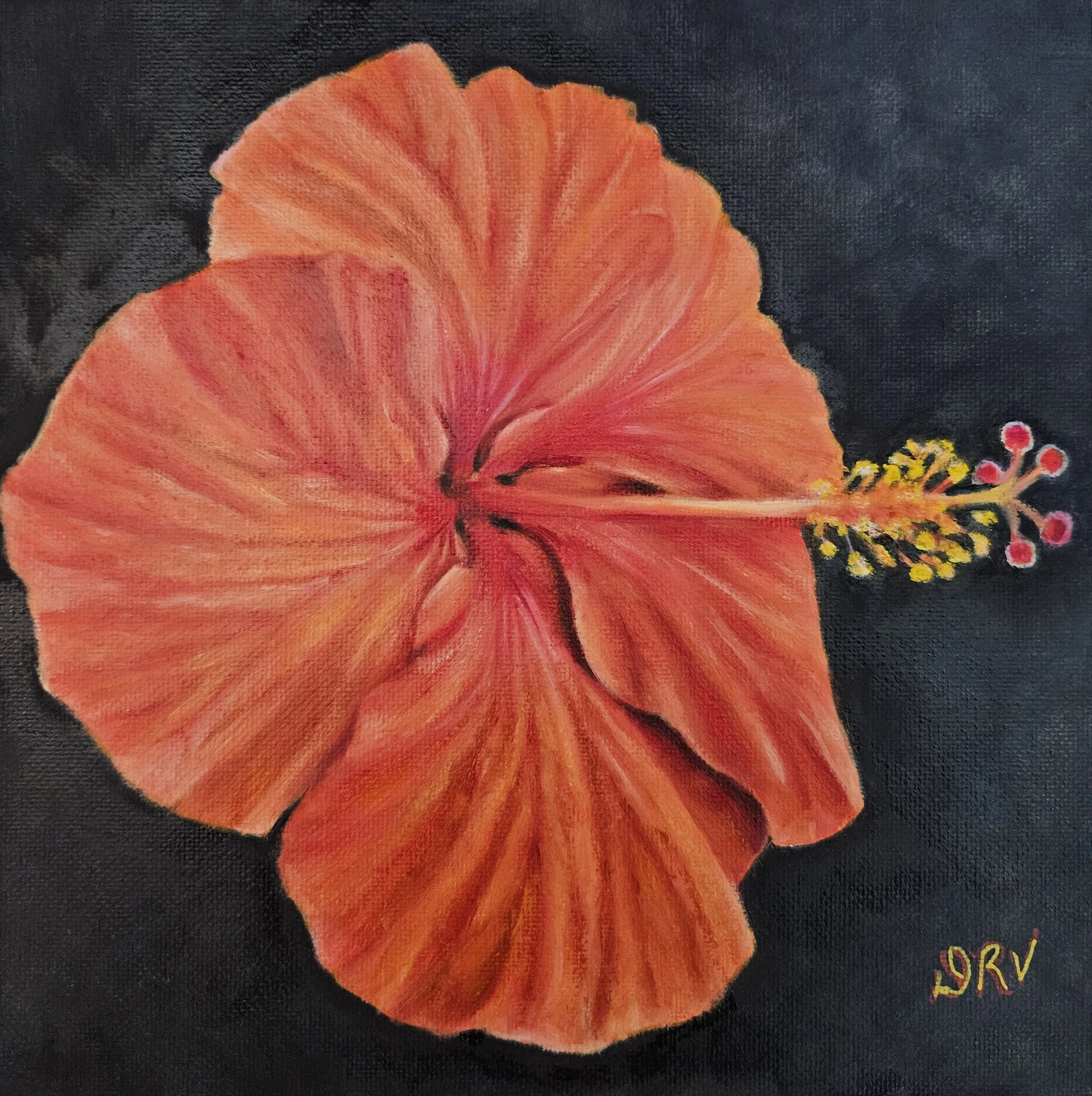 Happy Hibiscus by Deserie Valloreo