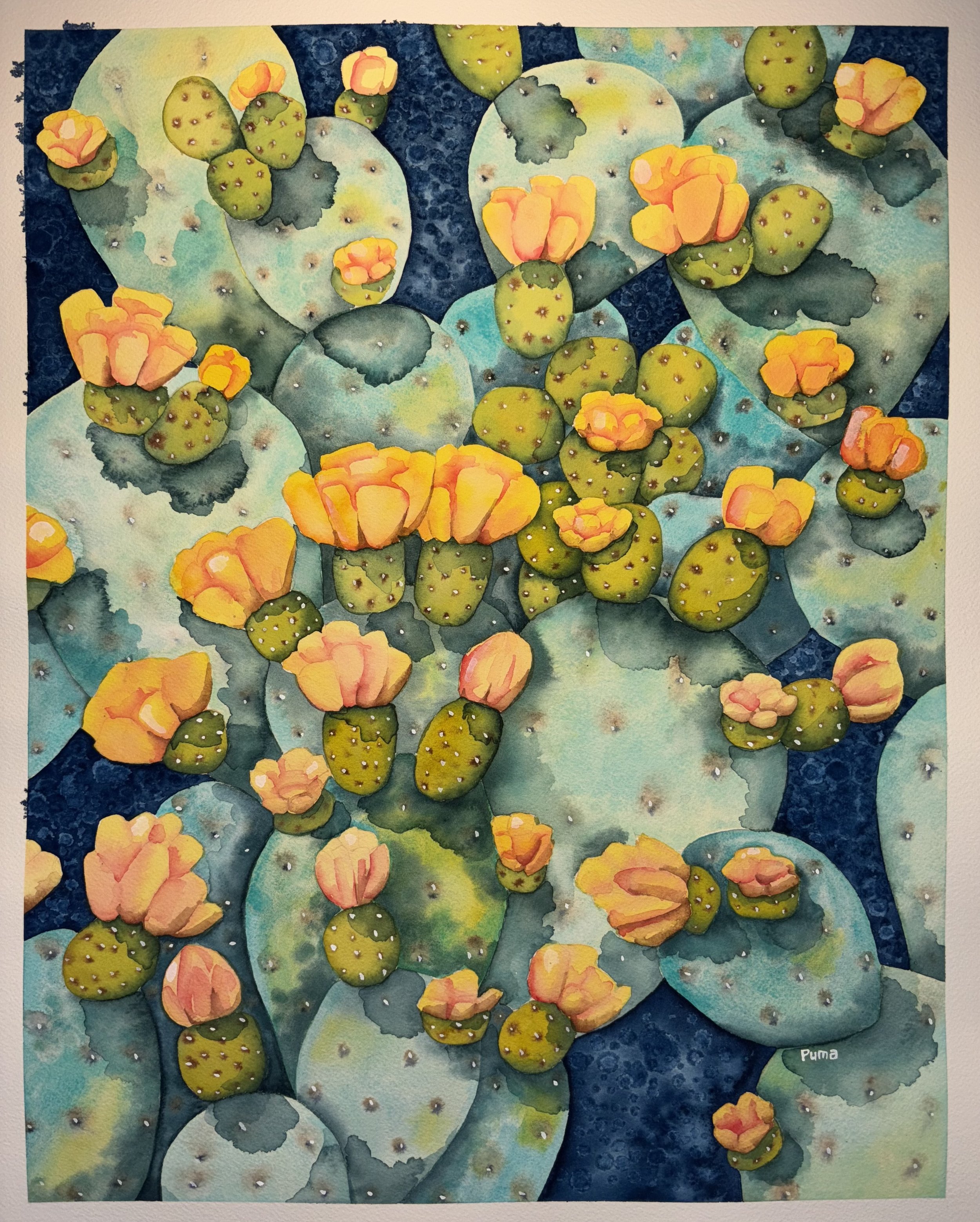Prickly Pear Cactus by Puma Love