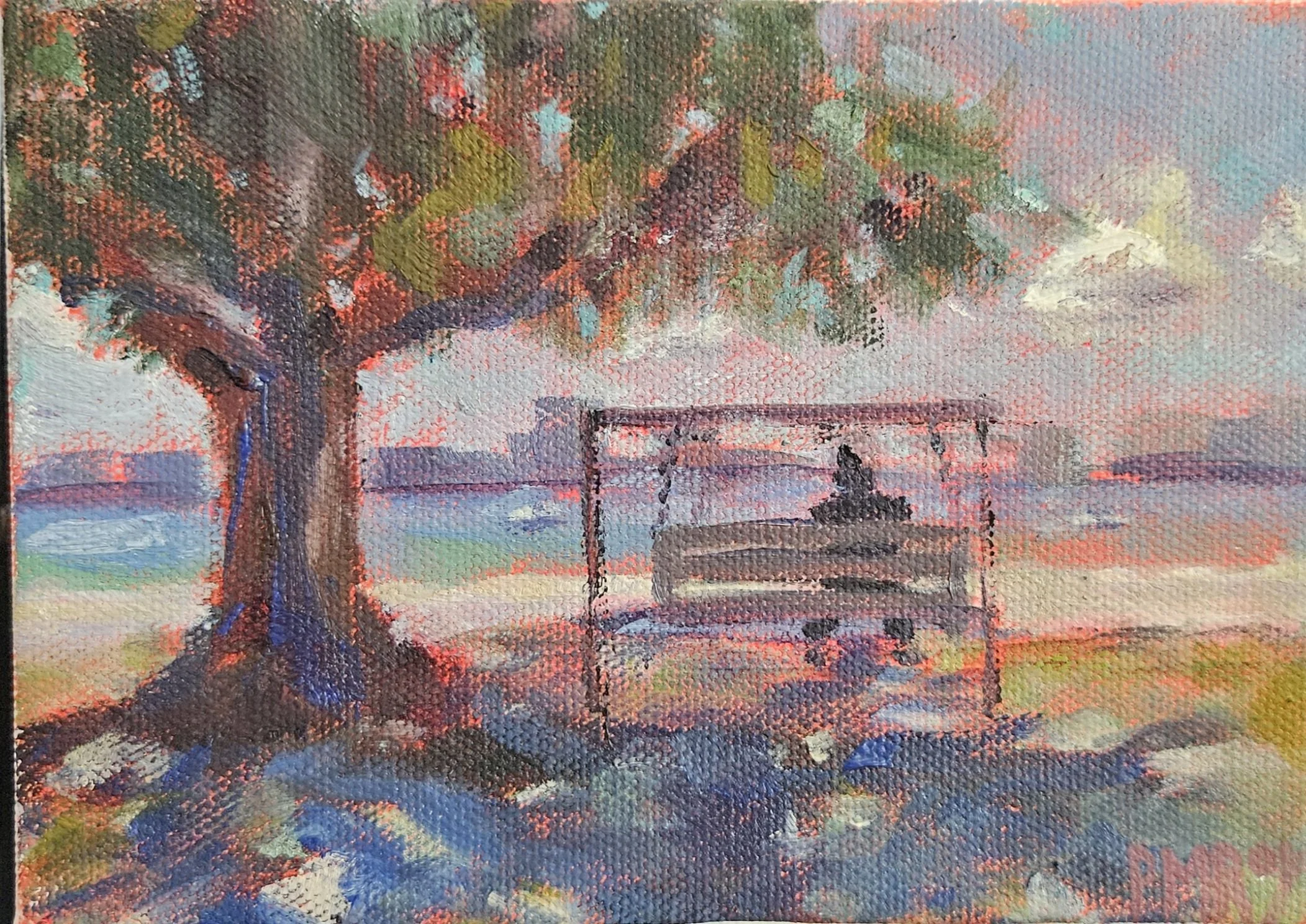 Swinging on Gulfport Beach by Paula Roy