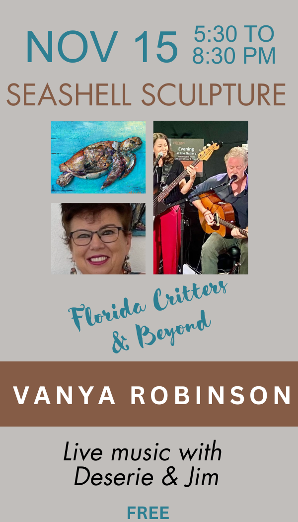 3rd Saturday - Solo Exhibition: Vanya Robinson - Live Music with Deserie & Jim