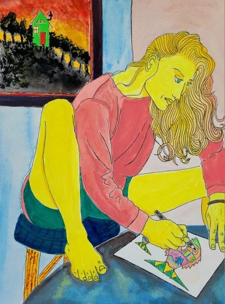 Gale and Fish by Kirk Adams - NOT FOR SALE