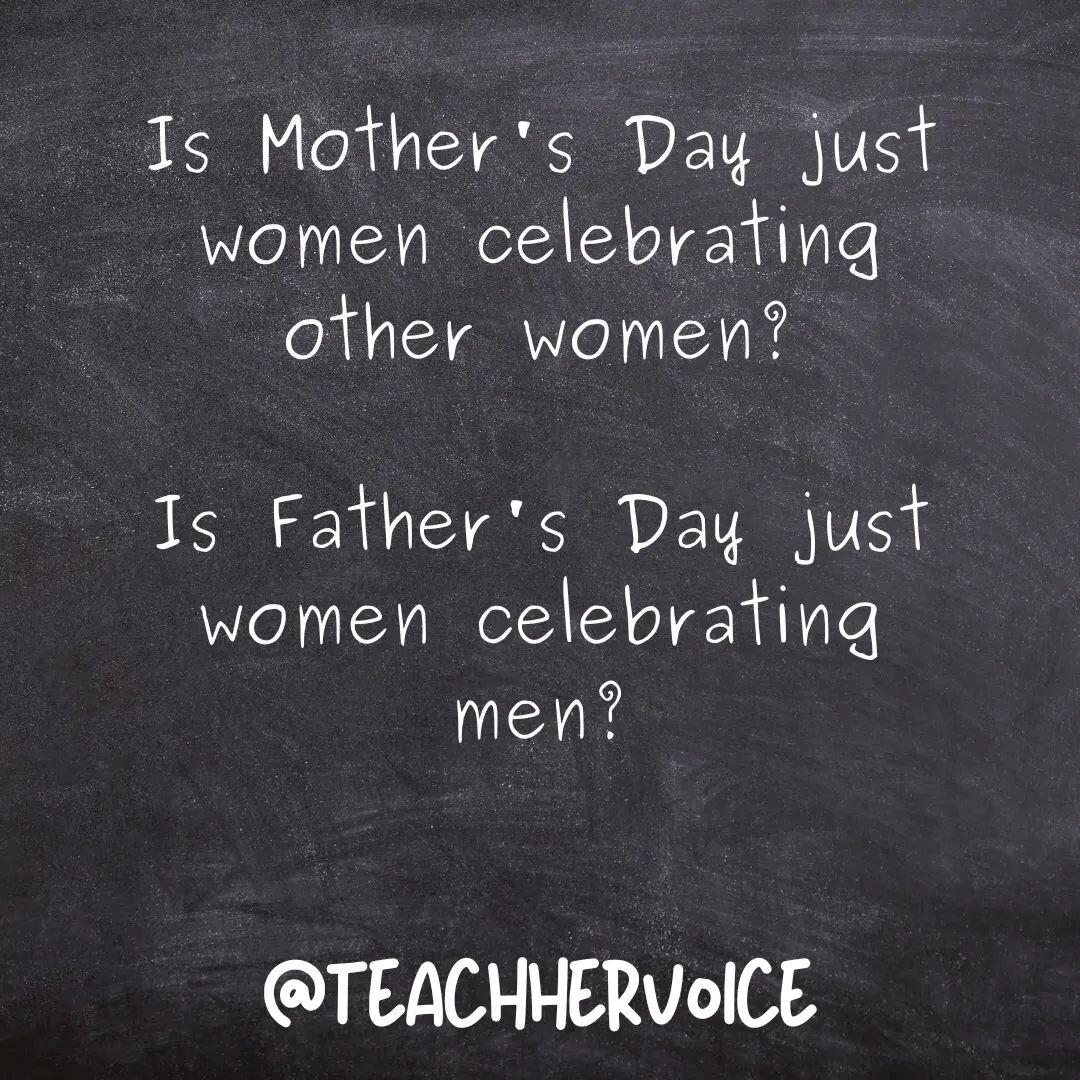 Yet again, the labor falls on women. 

#mom #moms #momsofinstagram #momsofig #mothersday #fathersday