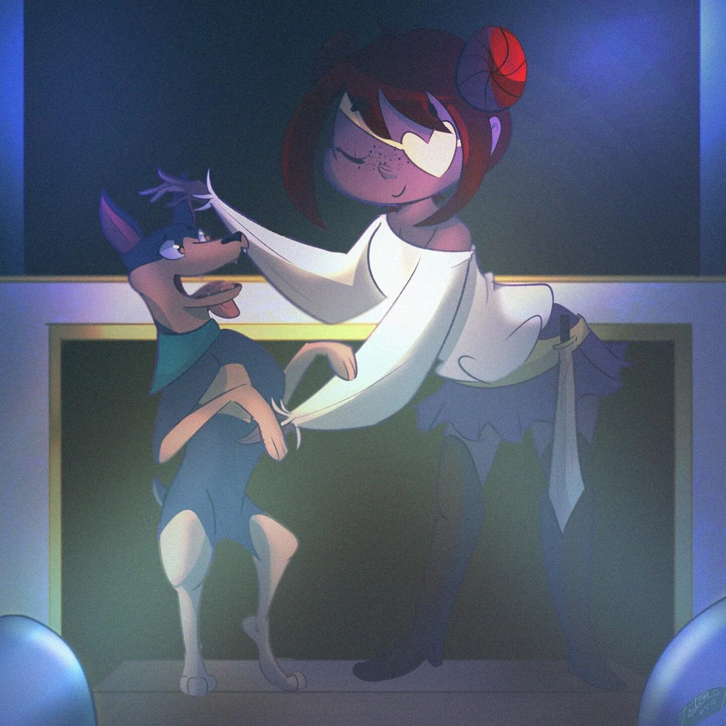 It&rsquo;s mom and dad&rsquo;s date night~! And it&rsquo;s my turn to watch the smols💙💚💙Tonight&rsquo;s show: The Loneliest Pirate From Neverland💫💙💚💙