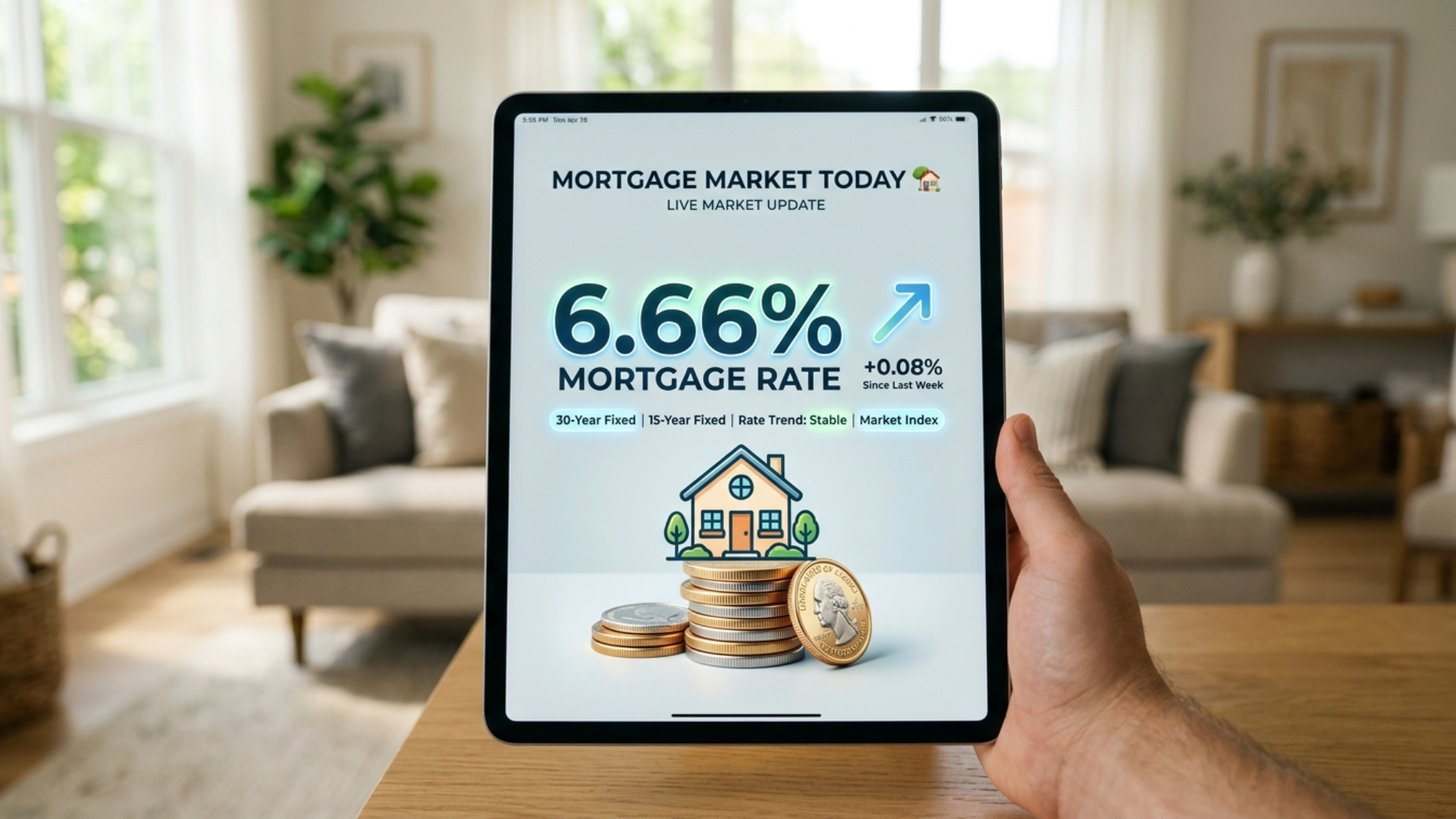 Today's Mortgage Market Shift Rise to 6.66%